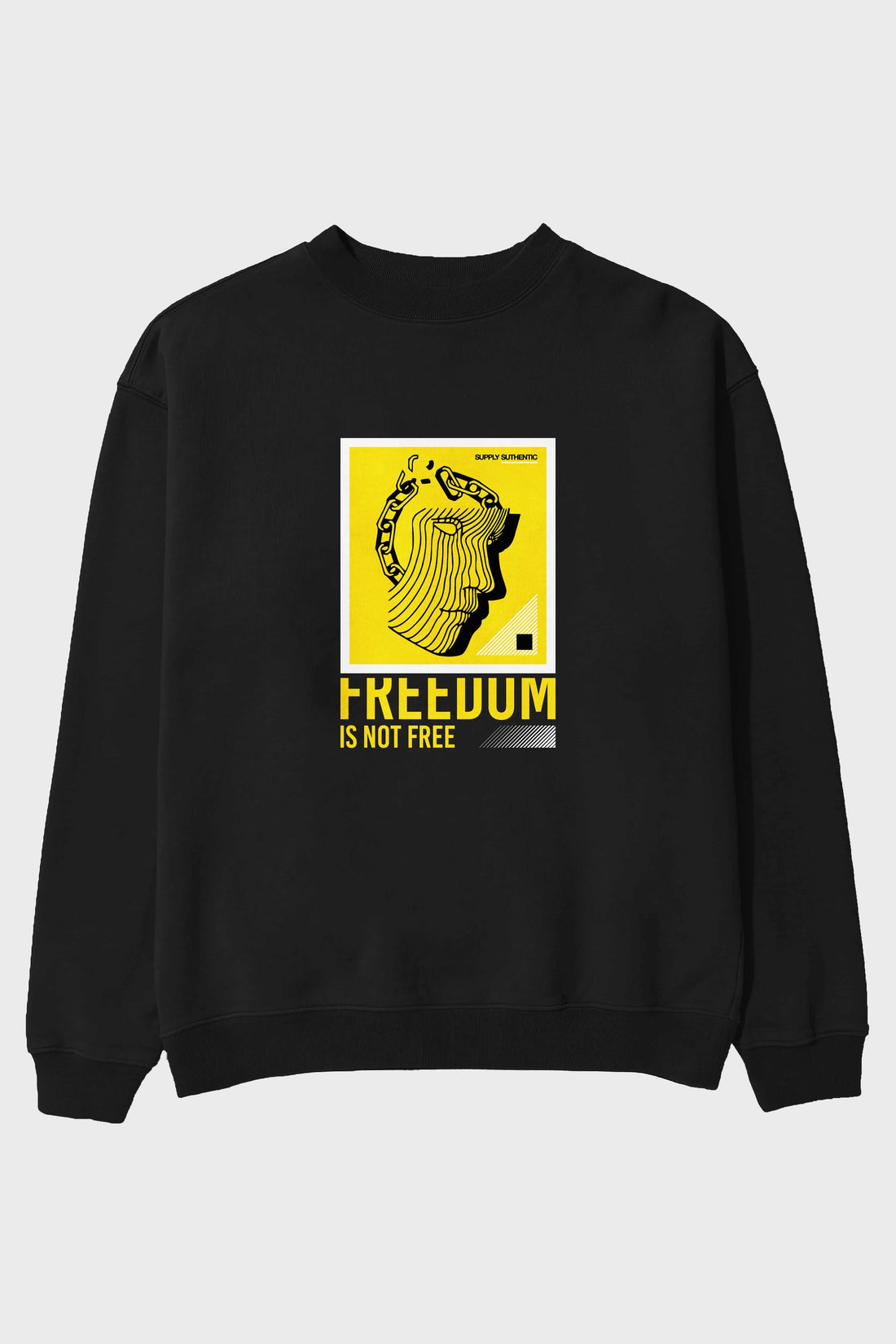 Freedom is Not Free Ön Baskılı Oversize Sweatshirt Erkek Kadın Unisex