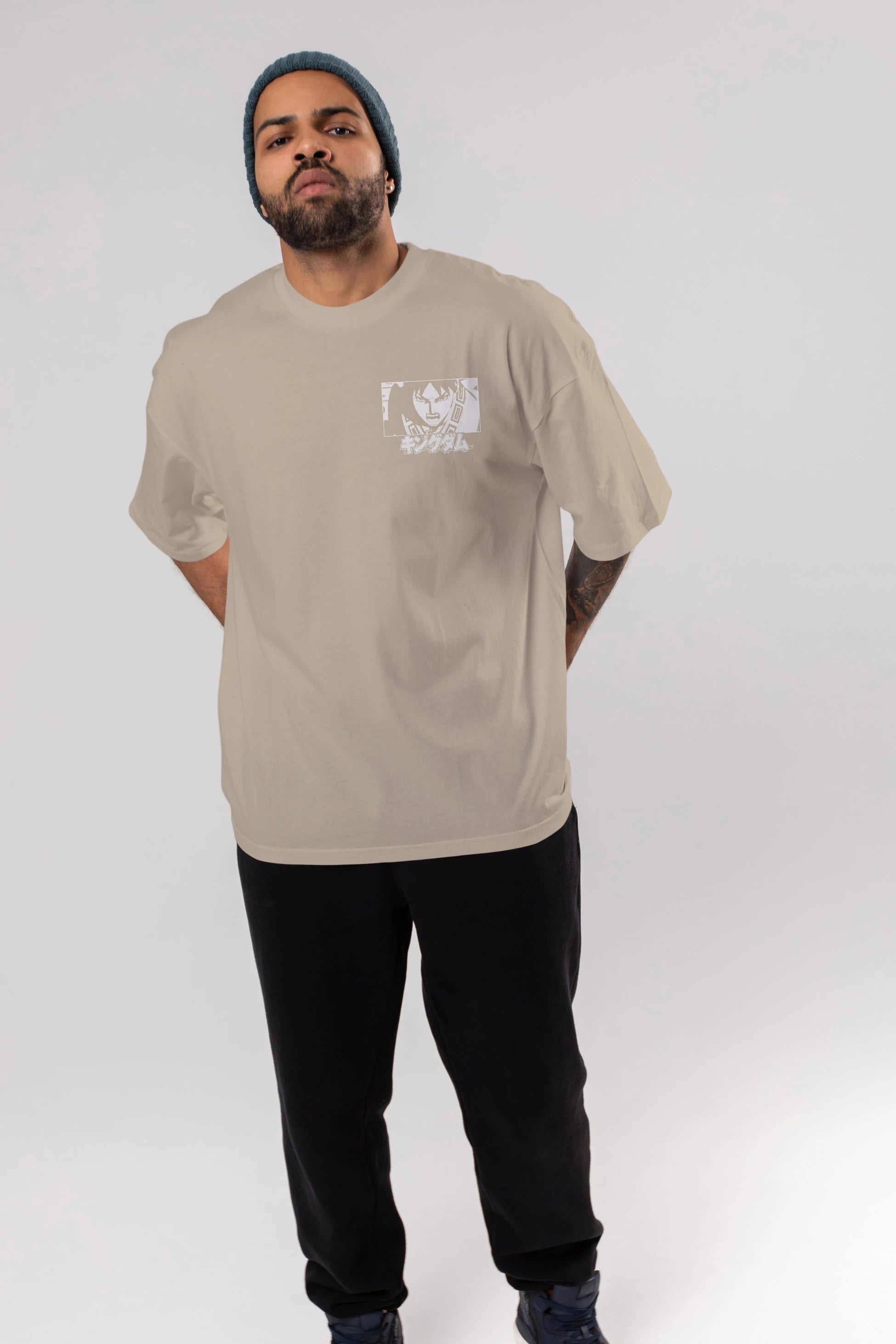 Xin 1 Ön Sol Baskılı Oversize t-shirt Erkek Kadın Unisex %100 Pamuk Bisiklet Yaka tişort