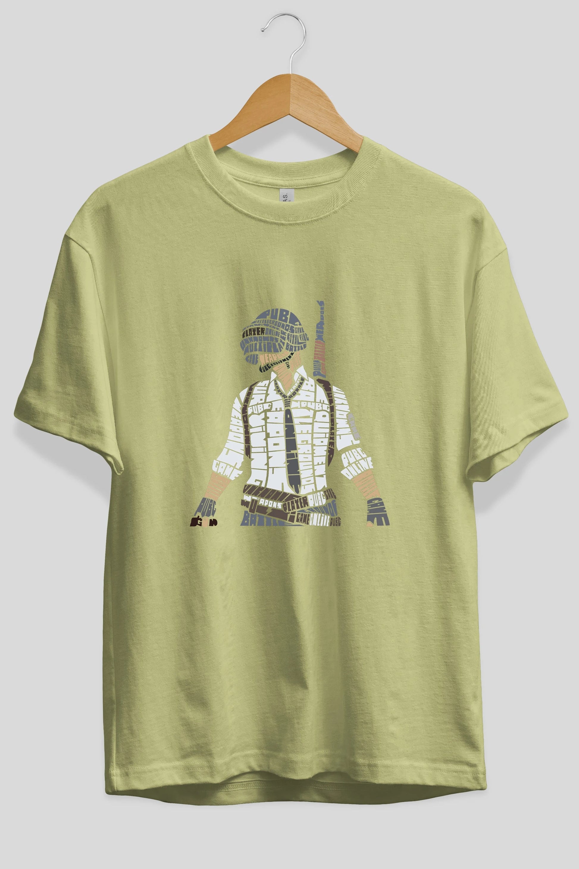 Pubg Ön Baskılı Oversize t-shirt %100 pamuk Erkek Kadın Unisex