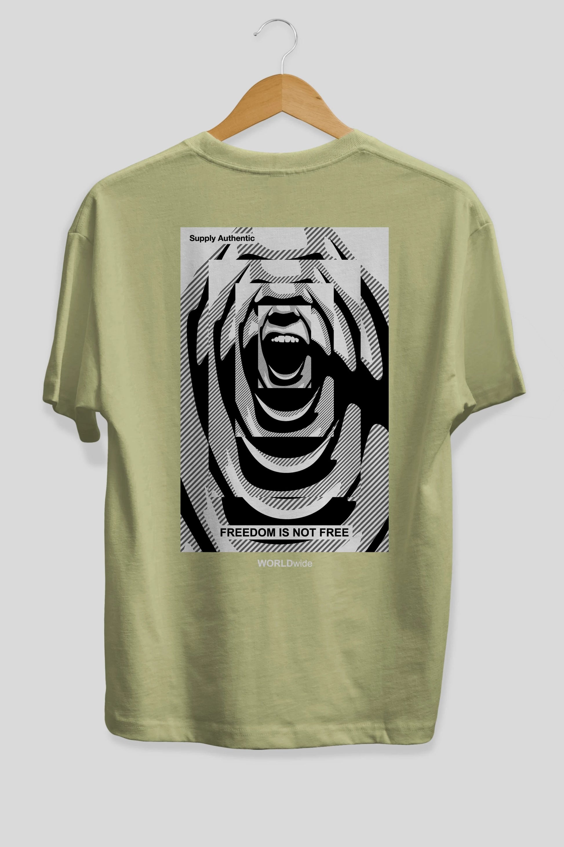 Freedom is Not Free 2 Arka Baskılı Oversize t-shirt Erkek Kadın Unisex