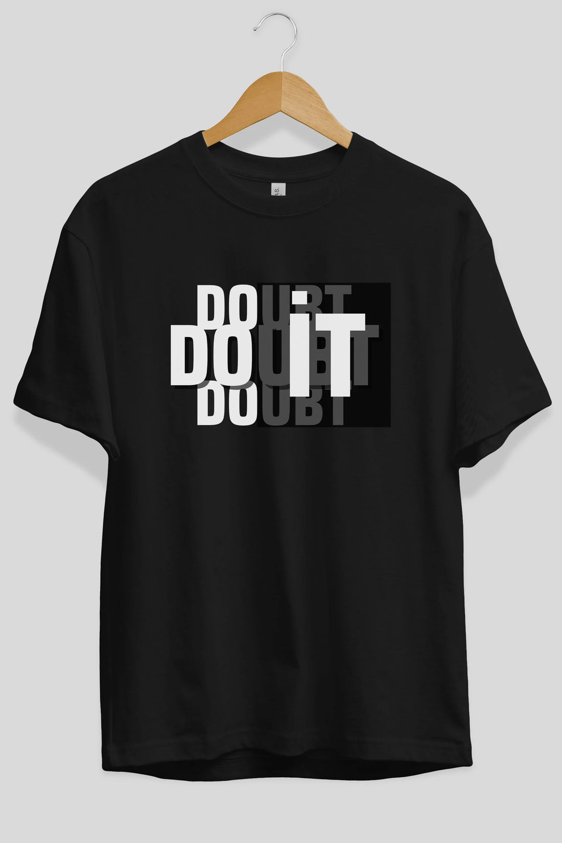 Do it Yazılı Ön Baskılı Oversize t-shirt Erkek Kadın Unisex