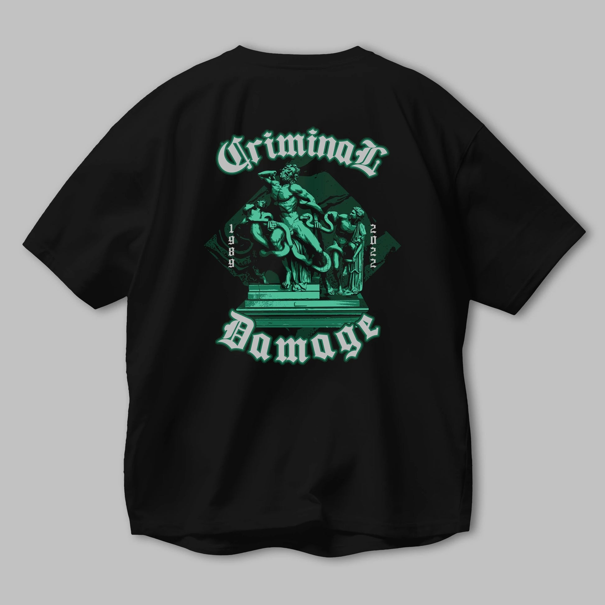 Criminal Damage Arka Baskılı Oversize t-shirt Erkek Kadın Unisex