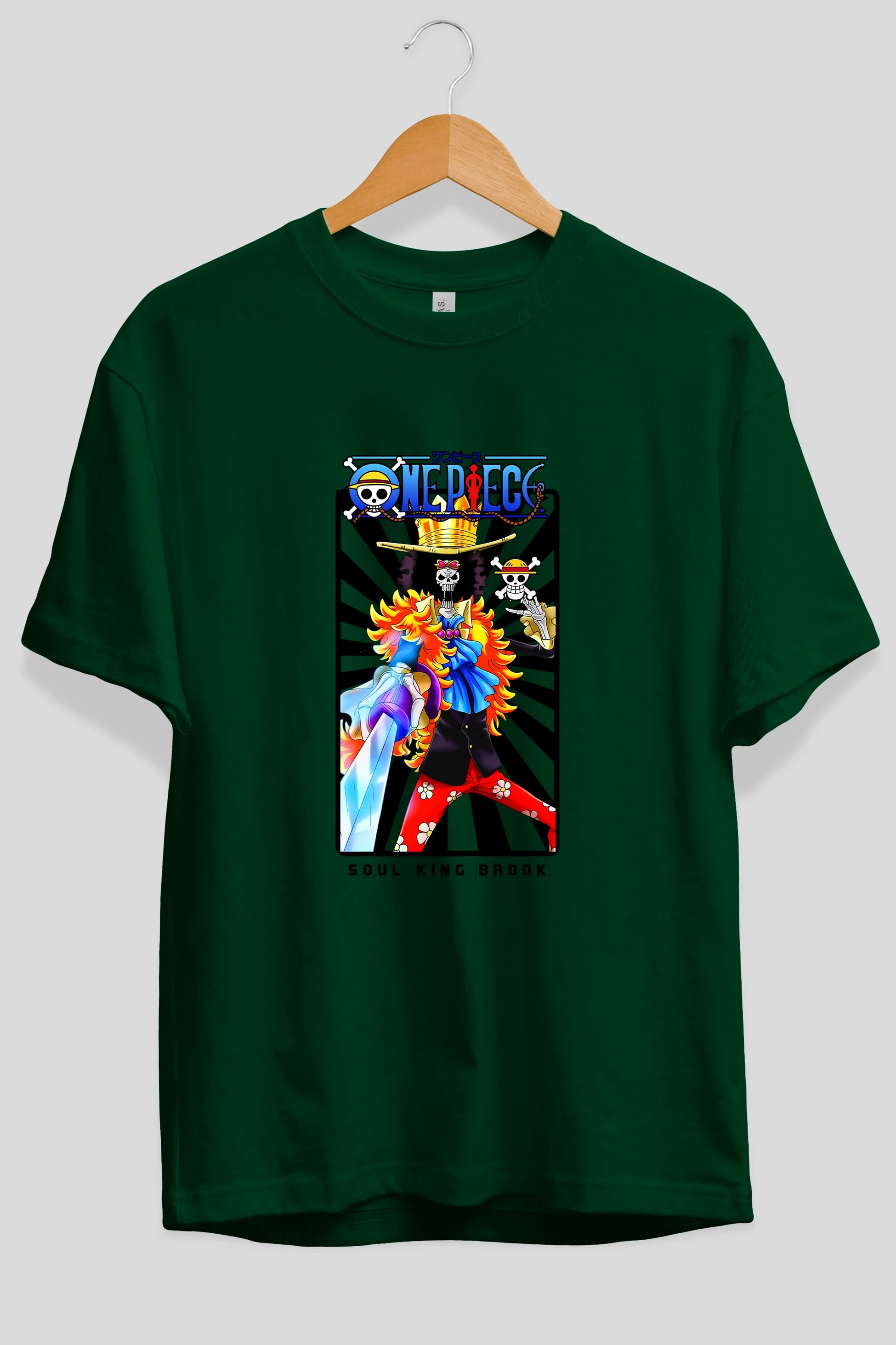 Brook Anime Ön Baskılı Oversize t-shirt Erkek Kadın Unisex