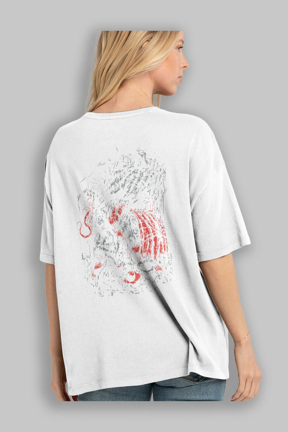 Venom (14) Arka Baskılı Oversize t-shirt Erkek Kadın Unisex %100 Pamuk Bisiklet Yaka tişort