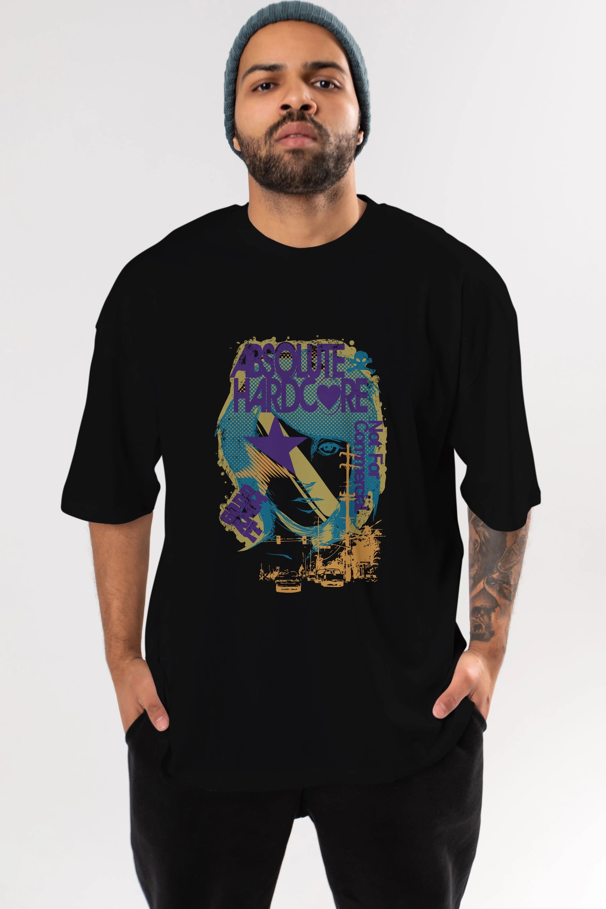 Absolute Hardcore Ön Baskılı Oversize t-shirt Erkek Kadın Unisex