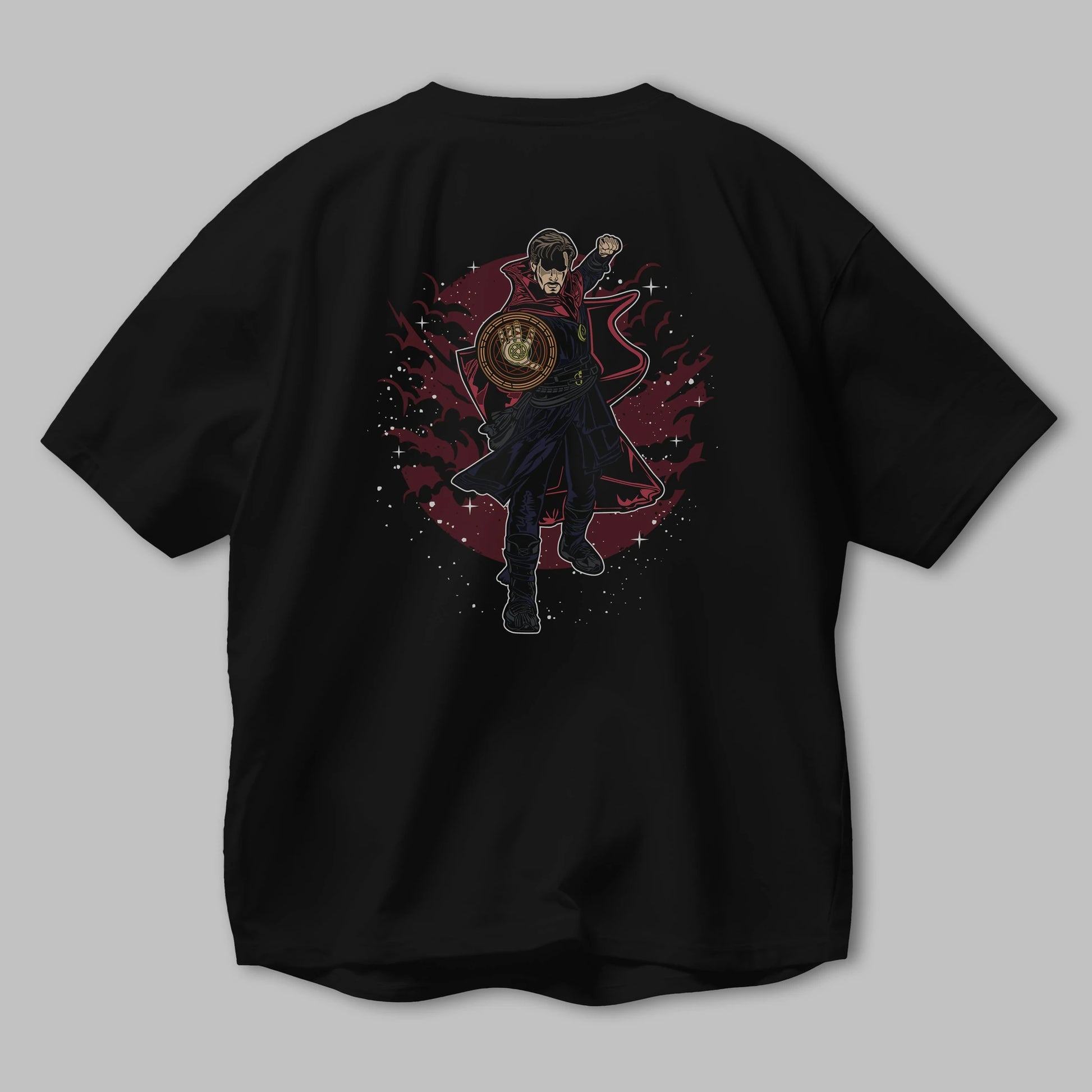 DOCTER STRANGE Arka Baskılı Oversize t-shirt Erkek Kadın Unisex %100 Pamuk