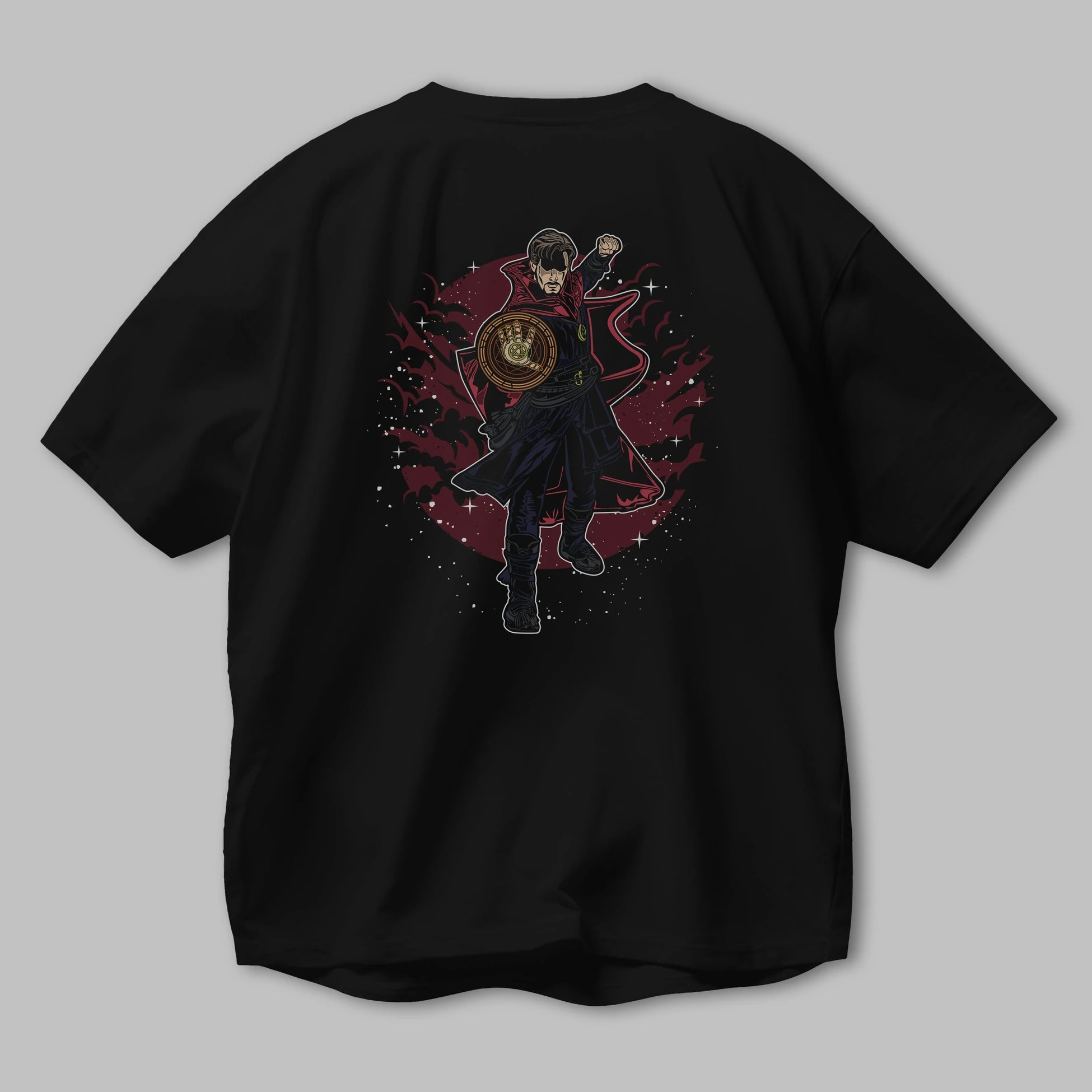 DOCTER STRANGE Arka Baskılı Oversize t-shirt Erkek Kadın Unisex %100 Pamuk