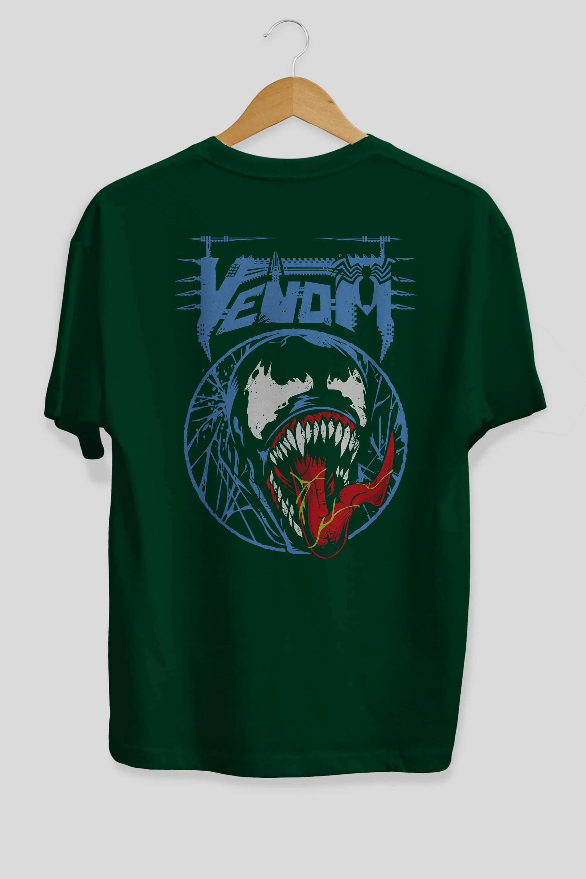 Venom (23) Arka Baskılı Oversize t-shirt Erkek Kadın Unisex %100 Pamuk Bisiklet Yaka tişort