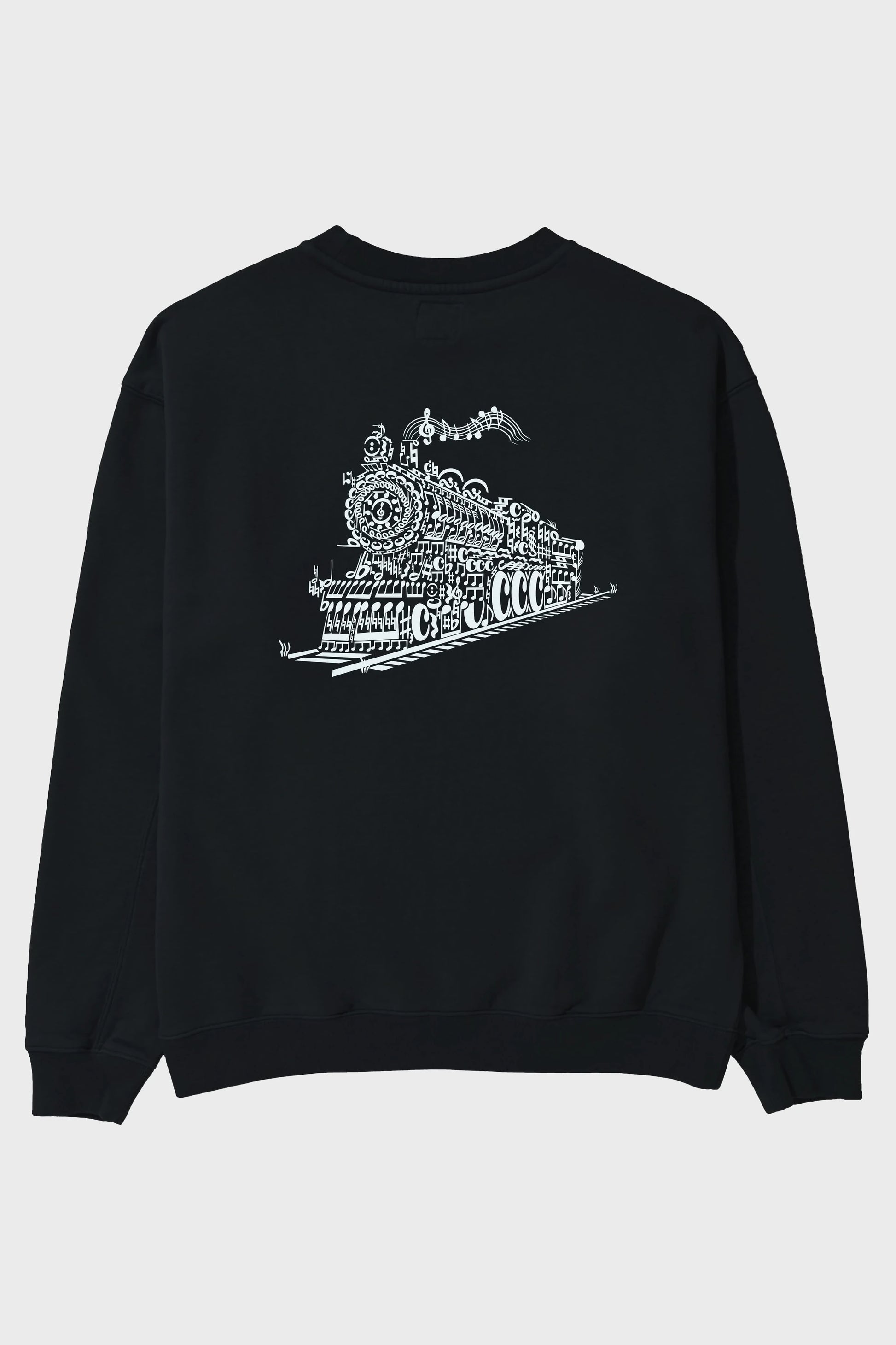 Train Song Arka Baskılı Oversize Sweatshirt Erkek Kadın Unisex