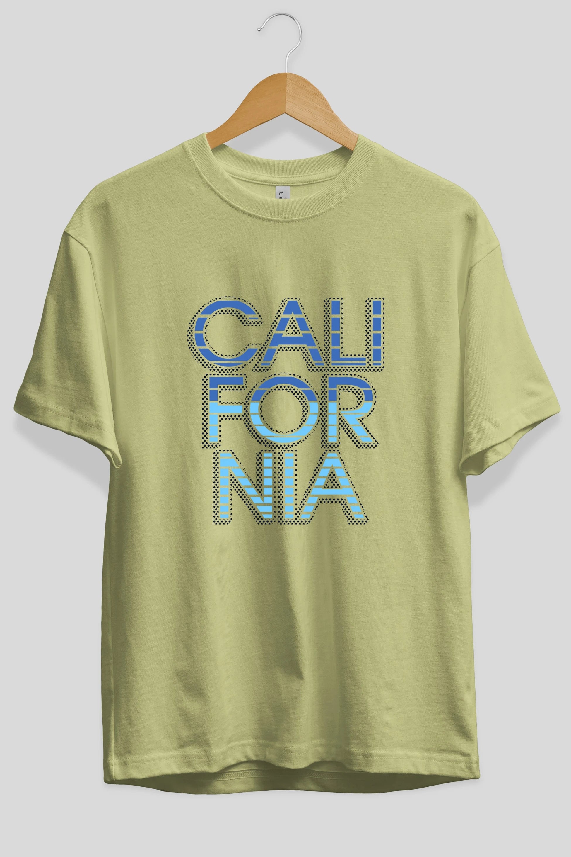 California 3 Ön Baskılı Oversize t-shirt Erkek Kadın Unisex