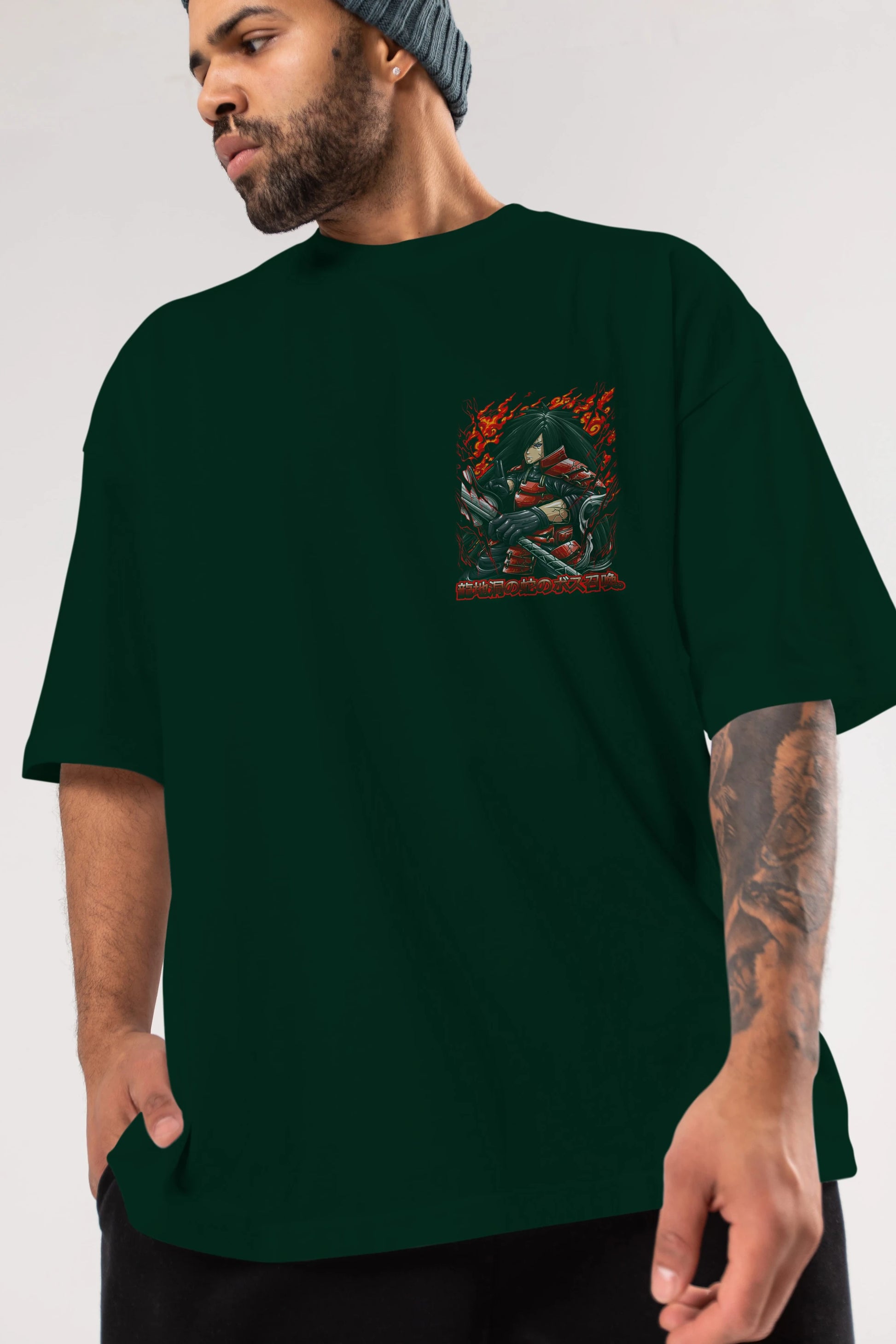 NARUTO (12) Ön Sol Baskılı Oversize t-shirt Erkek Kadın Unisex %100 Pamuk Bisiklet Yaka tişort