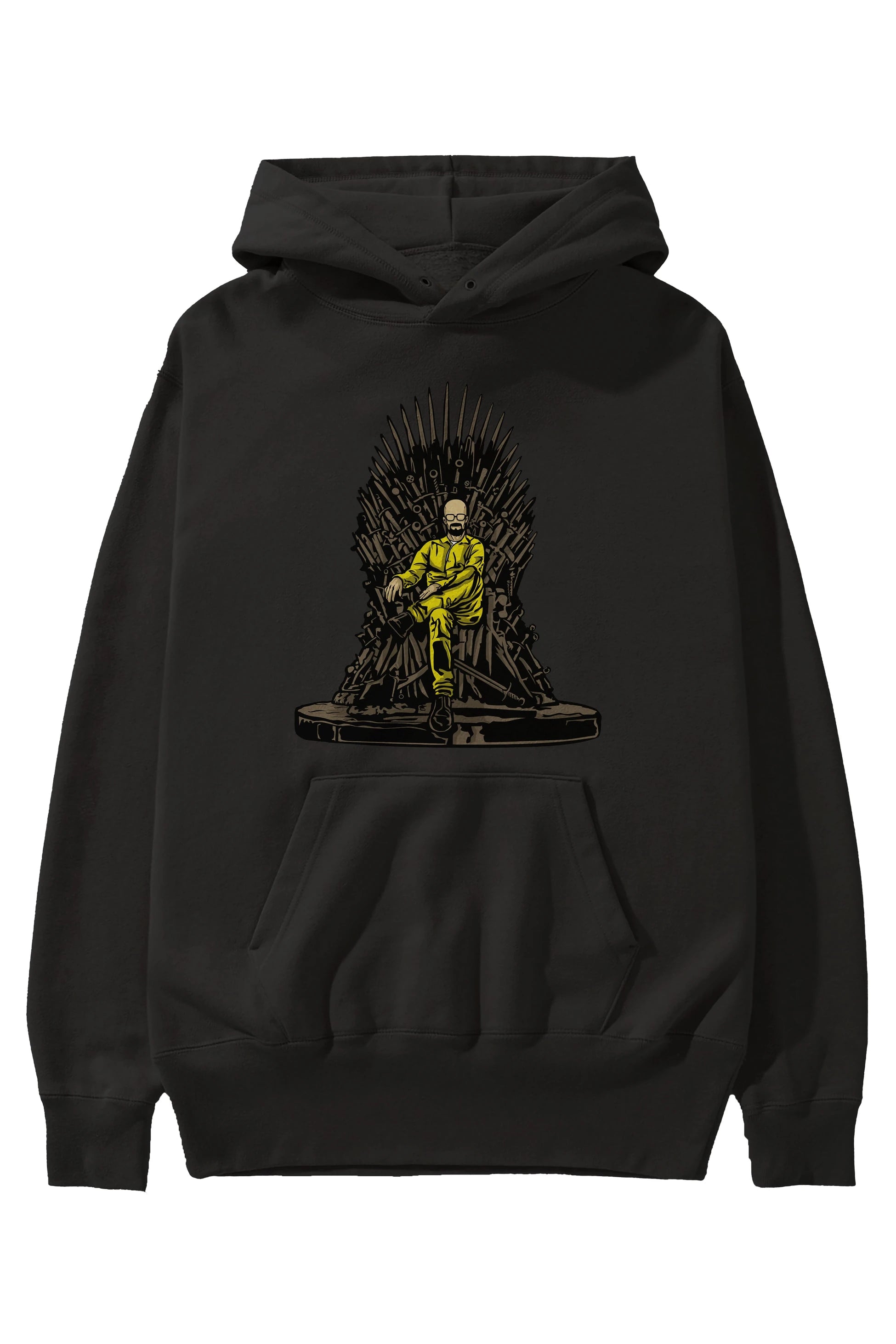 Danger Throne Ön Baskılı Hoodie Oversize Kapüşonlu Sweatshirt Erkek Kadın Unisex