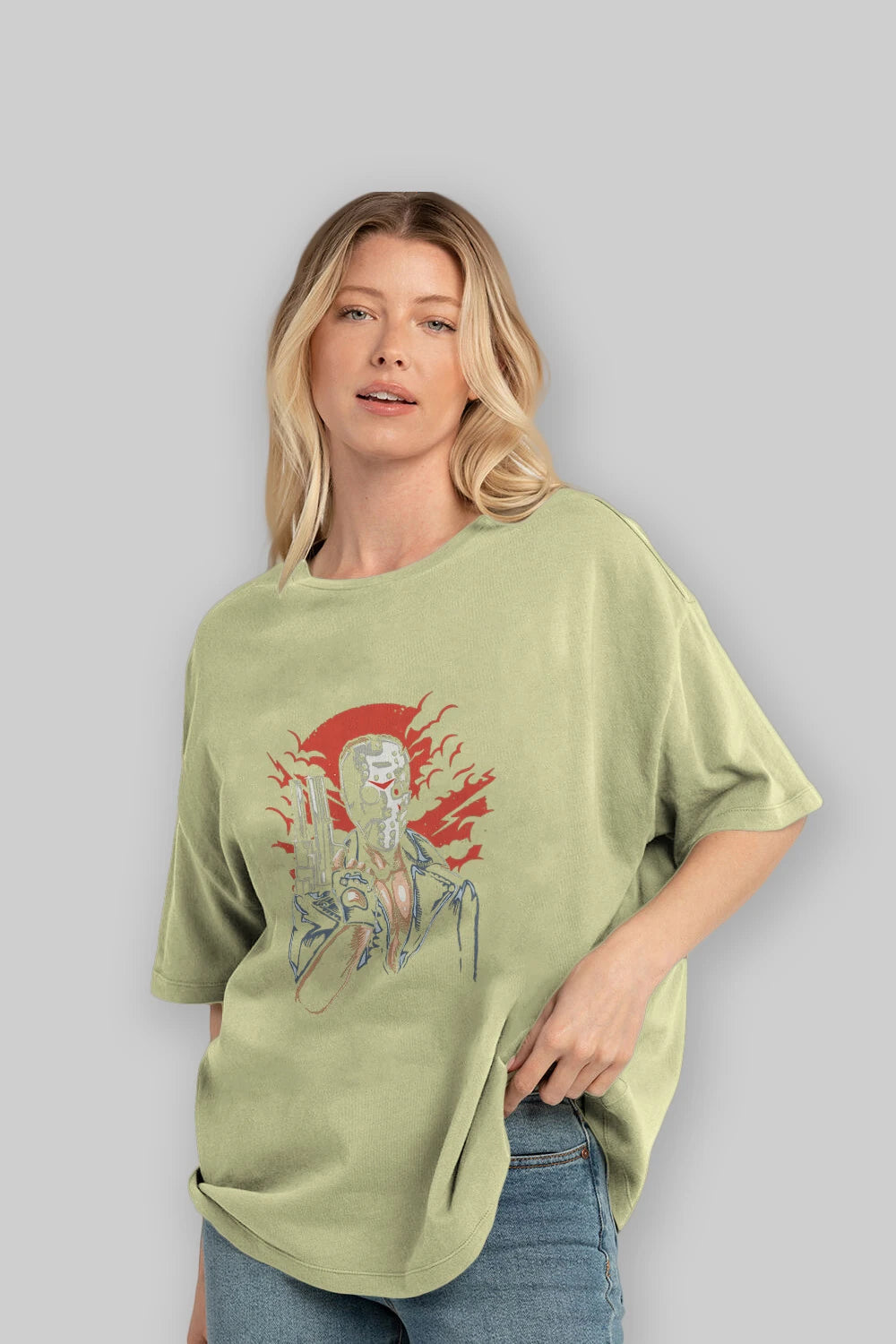 Jason Will Be Back Ön Baskılı Oversize t-shirt Erkek Kadın Unisex %100 Pamuk tişort