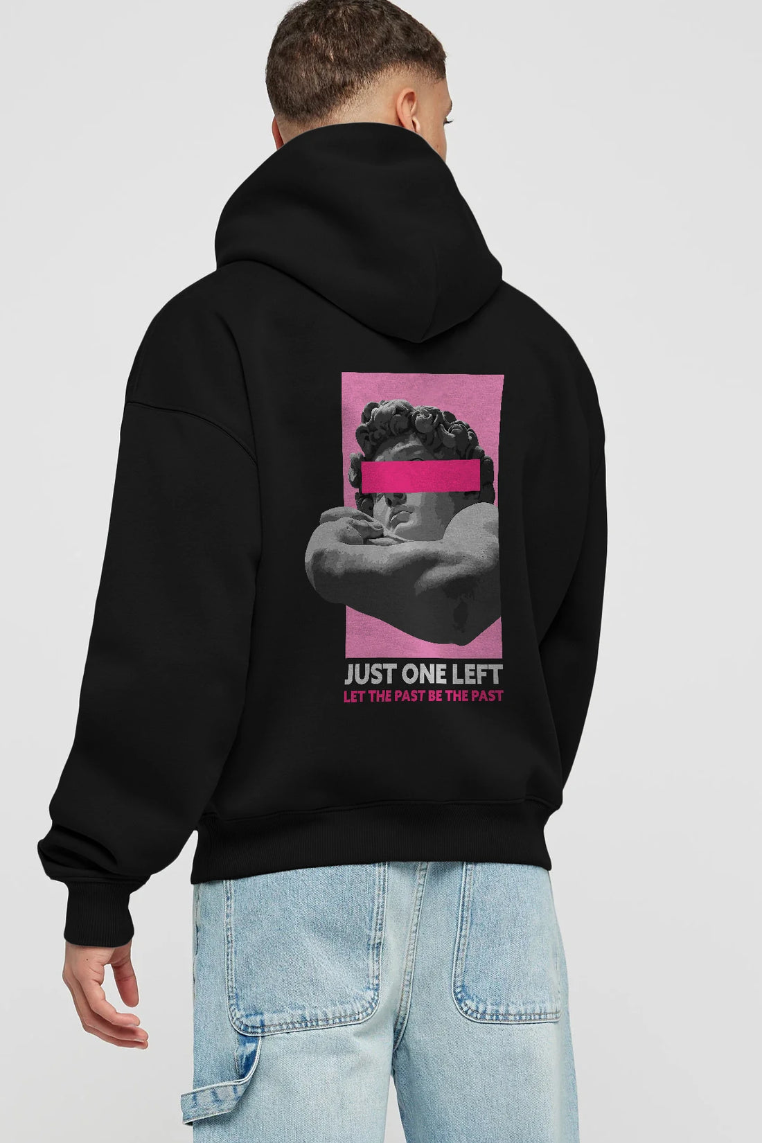 Just One Left Arka Baskılı Hoodie Oversize Kapüşonlu Sweatshirt Erkek Kadın Unisex