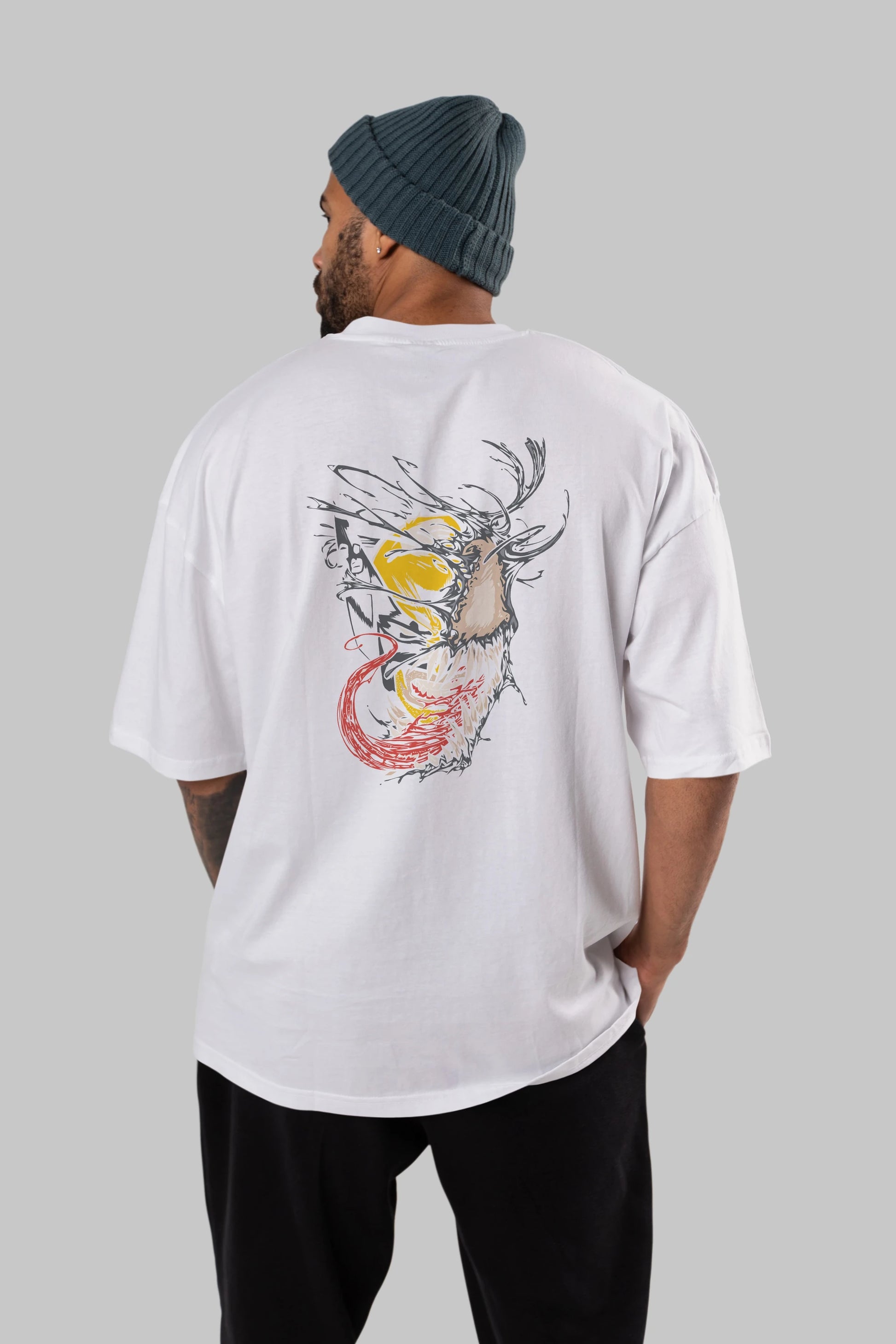 Venom (4) Arka Baskılı Oversize t-shirt Erkek Kadın Unisex %100 Pamuk Bisiklet Yaka tişort
