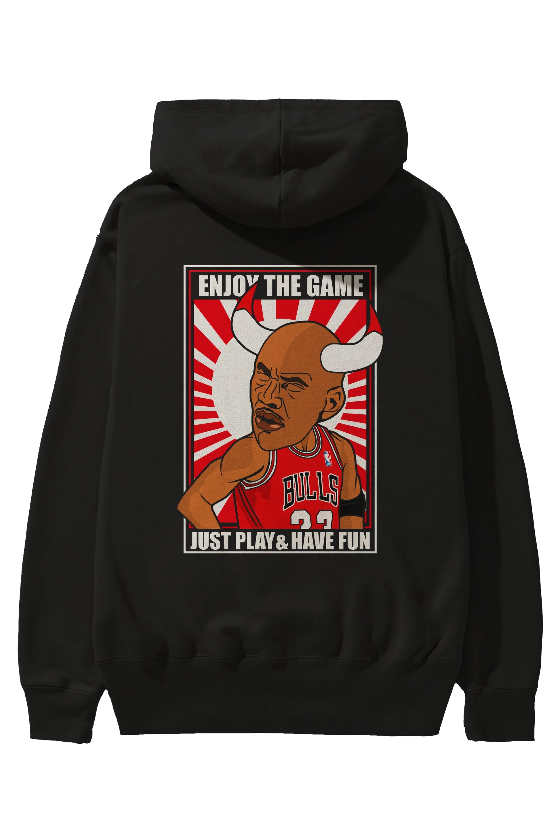 Michael Jordan Arka Baskılı Hoodie Oversize Kapüşonlu Sweatshirt Erkek Kadın Unisex