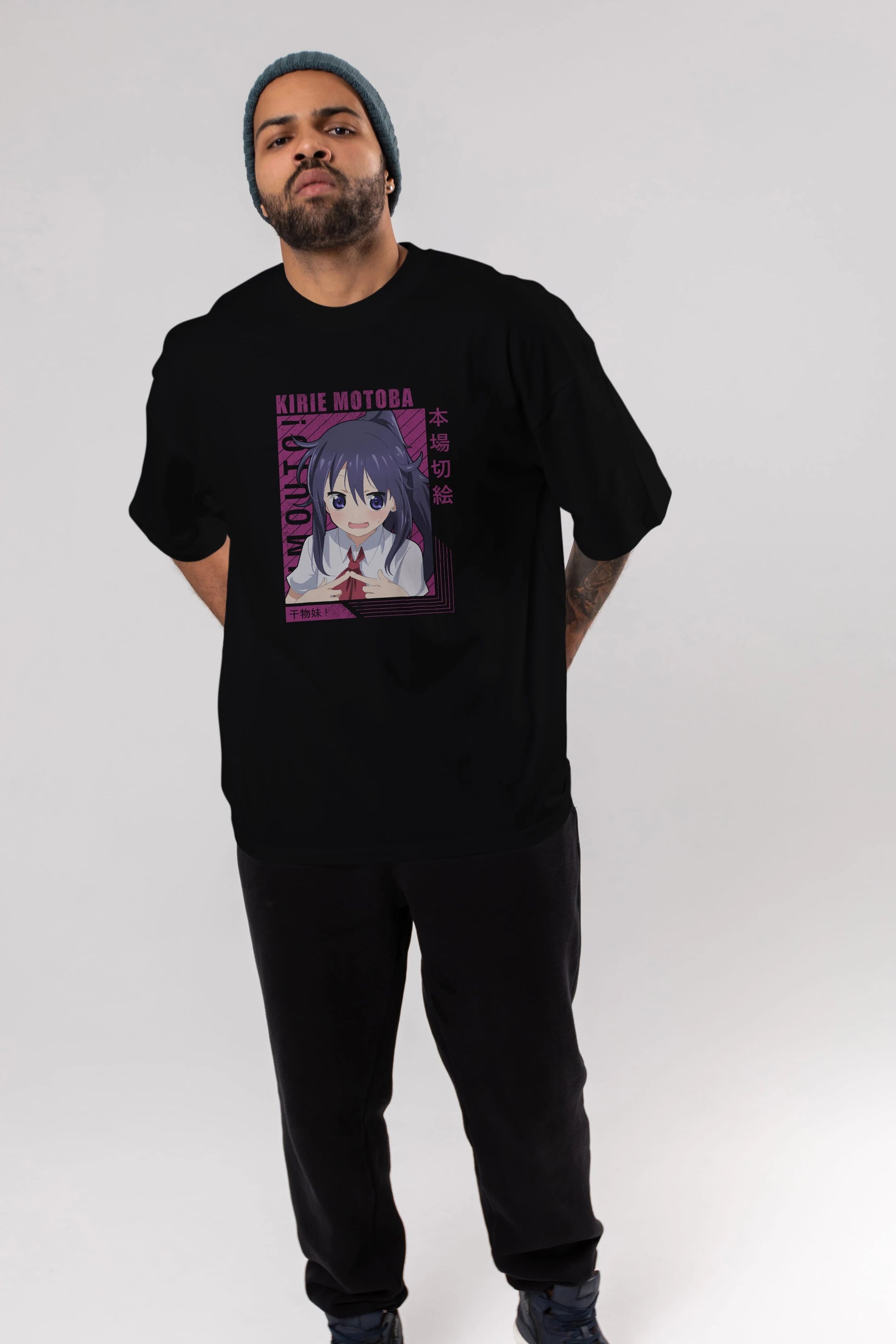 Kirie Motoba 4 Anime Ön Baskılı Oversize t-shirt %100 pamuk Erkek Kadın Unisex