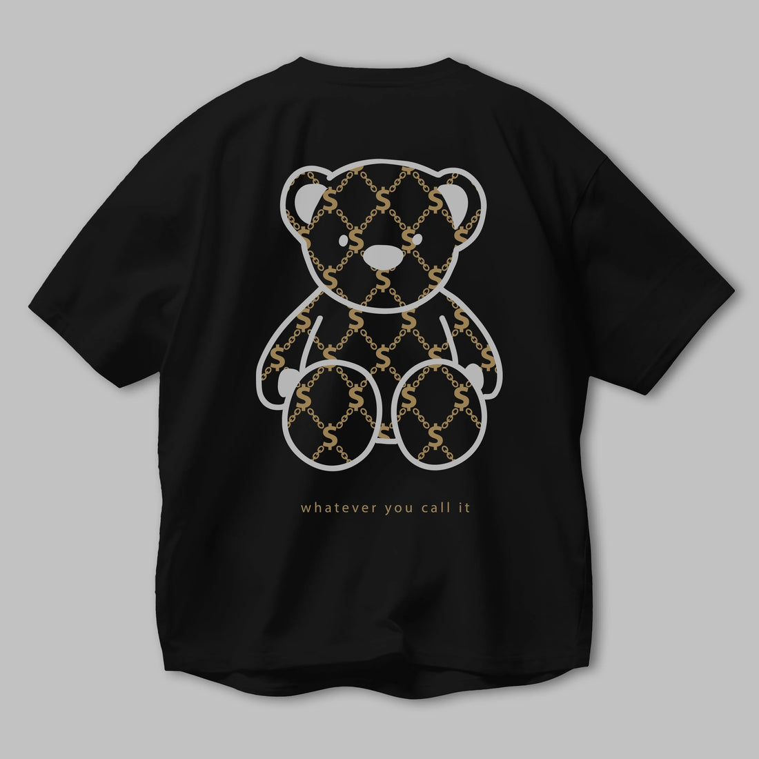 Whatever you Bear Arka Baskılı Oversize t-shirt Erkek Kadın Unisex