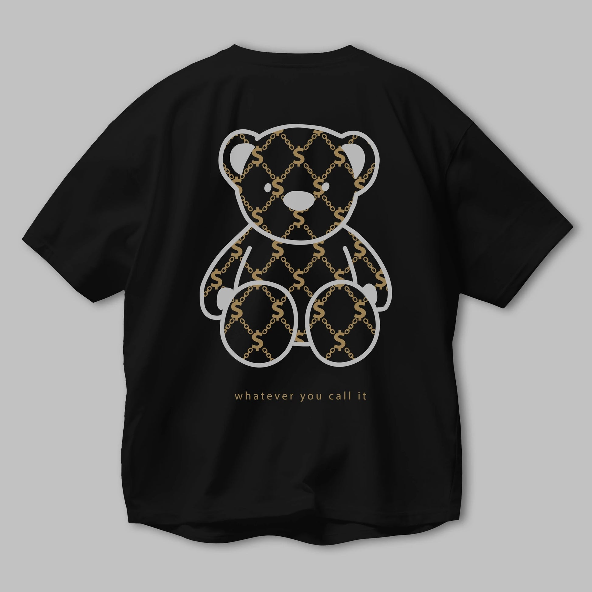 Whatever you Bear Arka Baskılı Oversize t-shirt Erkek Kadın Unisex