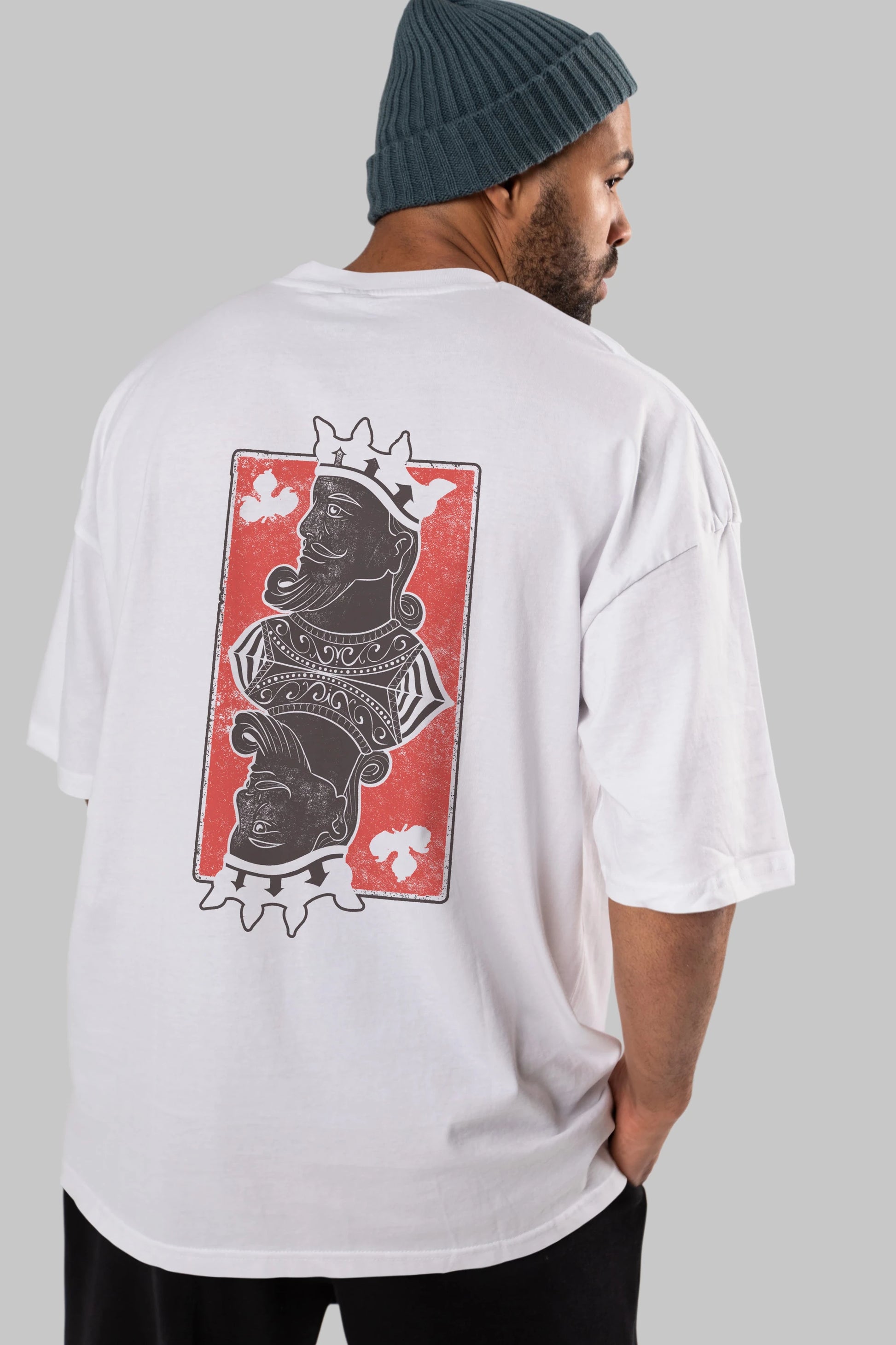 King Streetwear Arka Baskılı Oversize t-shirt Erkek Kadın Unisex