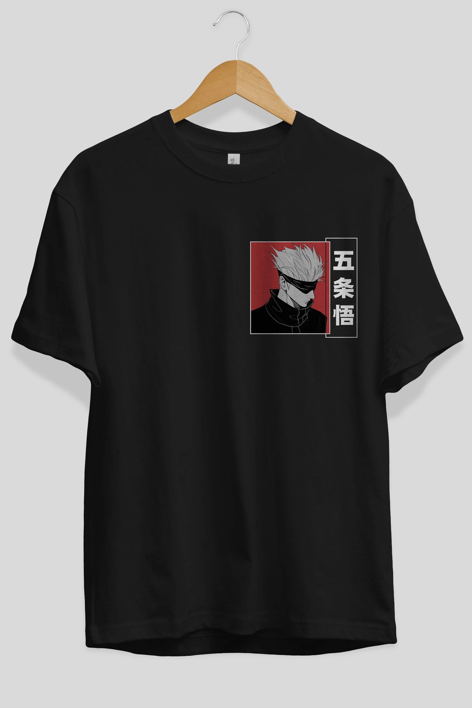 JUJUTSU KAISEN 2 Ön Sol Baskılı Oversize t-shirt Erkek Kadın Unisex %100 Pamuk Bisiklet Yaka tişort