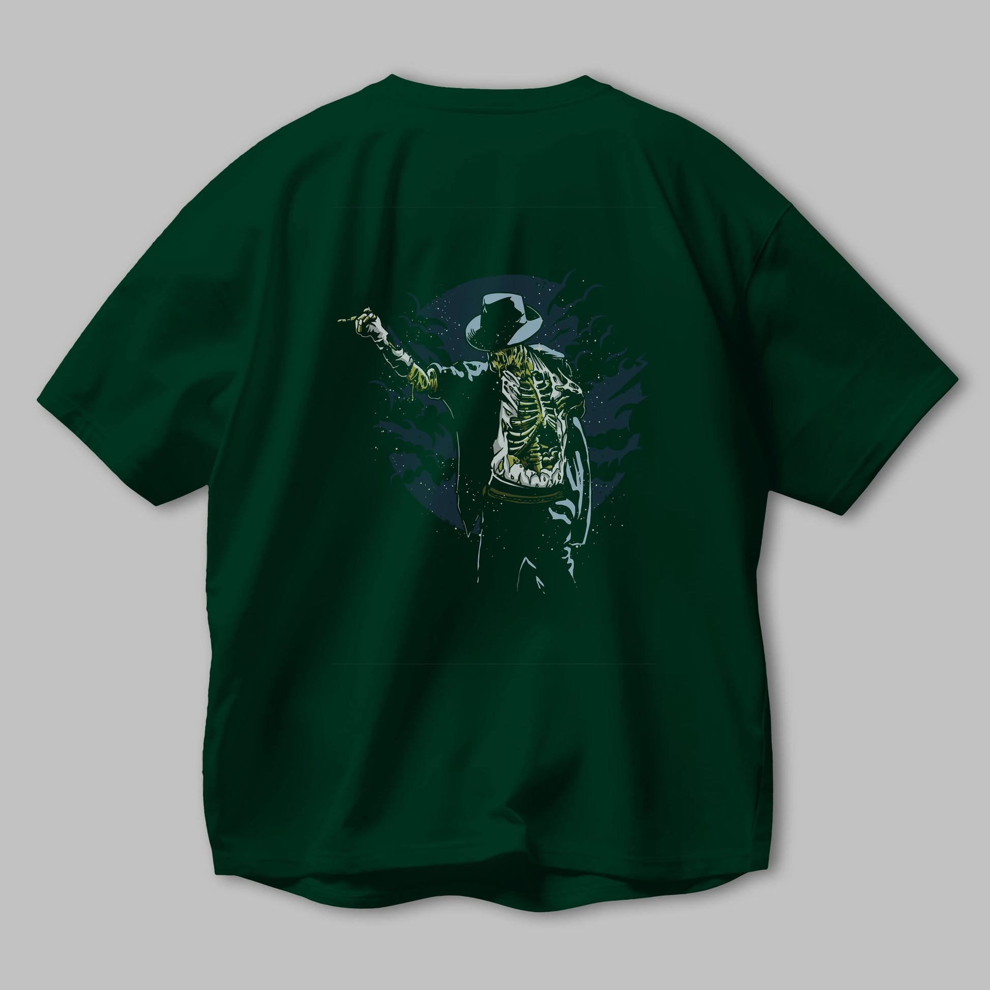 Zombie Pop Arka Baskılı Oversize t-shirt Erkek Kadın Unisex %100 Pamuk