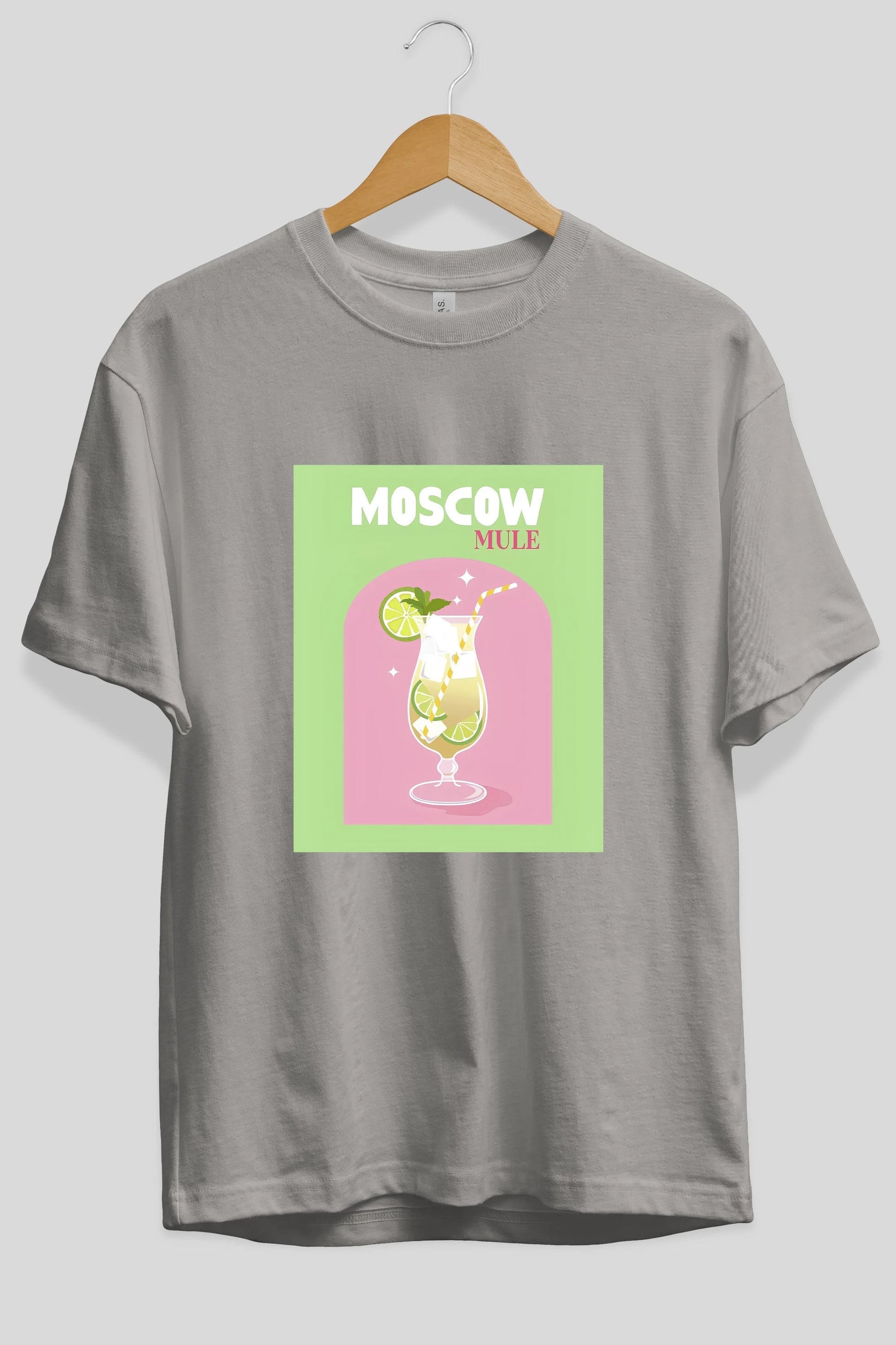 Moscow Mule 5 Ön Baskılı Oversize t-shirt Erkek Kadın Unisex %100 Pamuk Bisiklet Yaka tişort