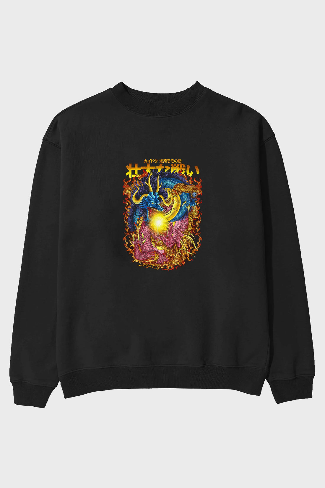 ONE PIECE (4) Anime Ön Baskılı Oversize Sweatshirt Erkek Kadın Unisex