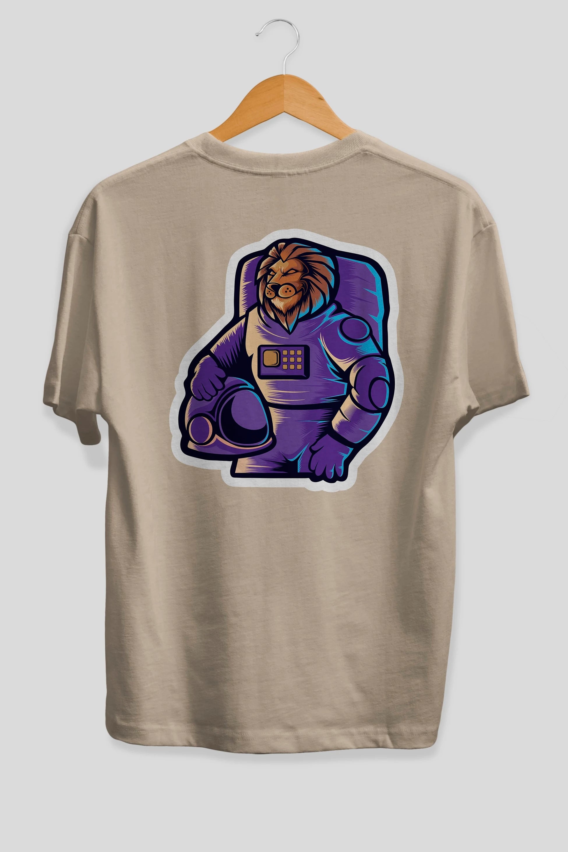 Astroking Sticker Arka Baskılı Oversize t-shirt Erkek Kadın Unisex