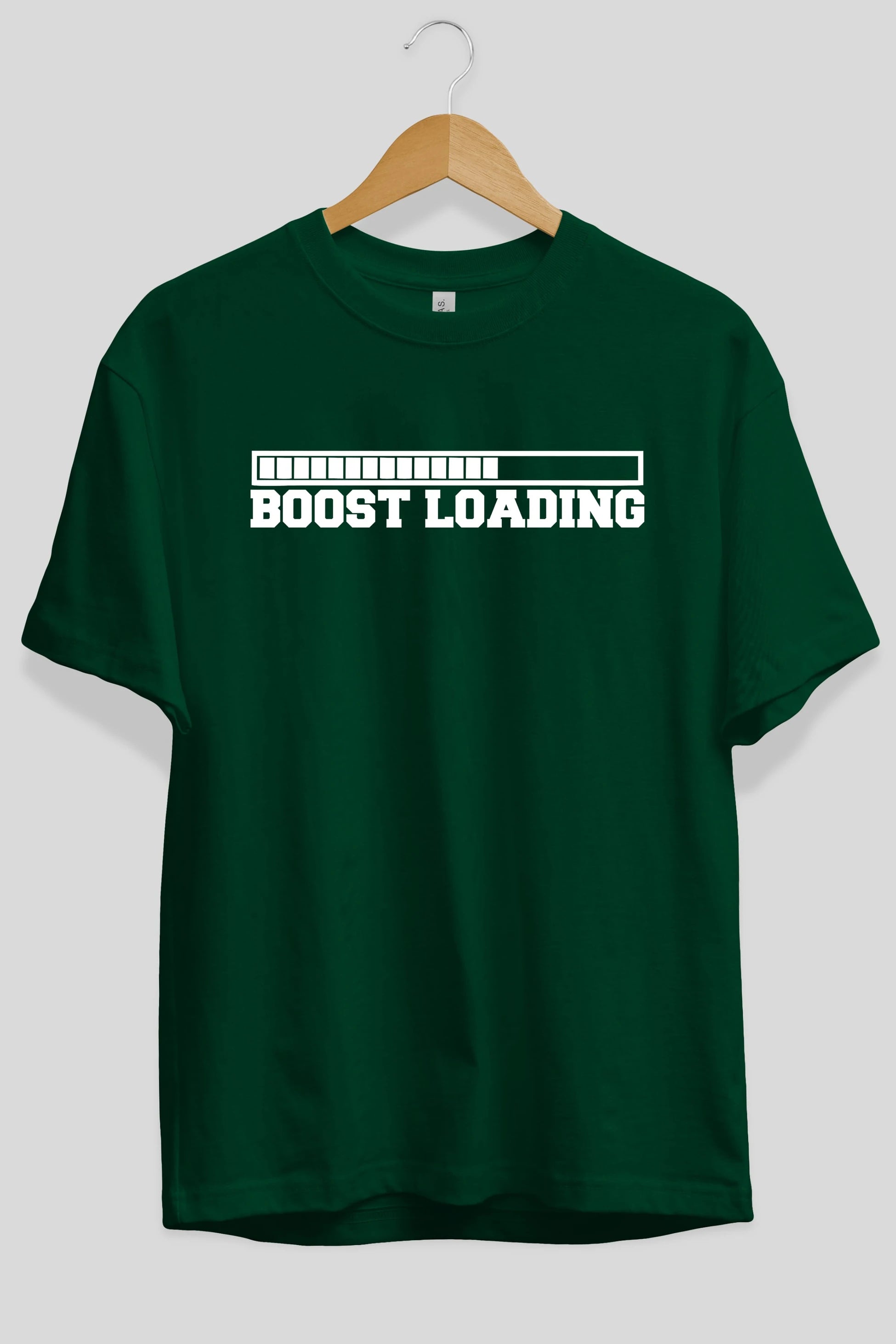 Boost Loading Ön Baskılı Oversize t-shirt %100 pamuk Erkek Kadın Unisex