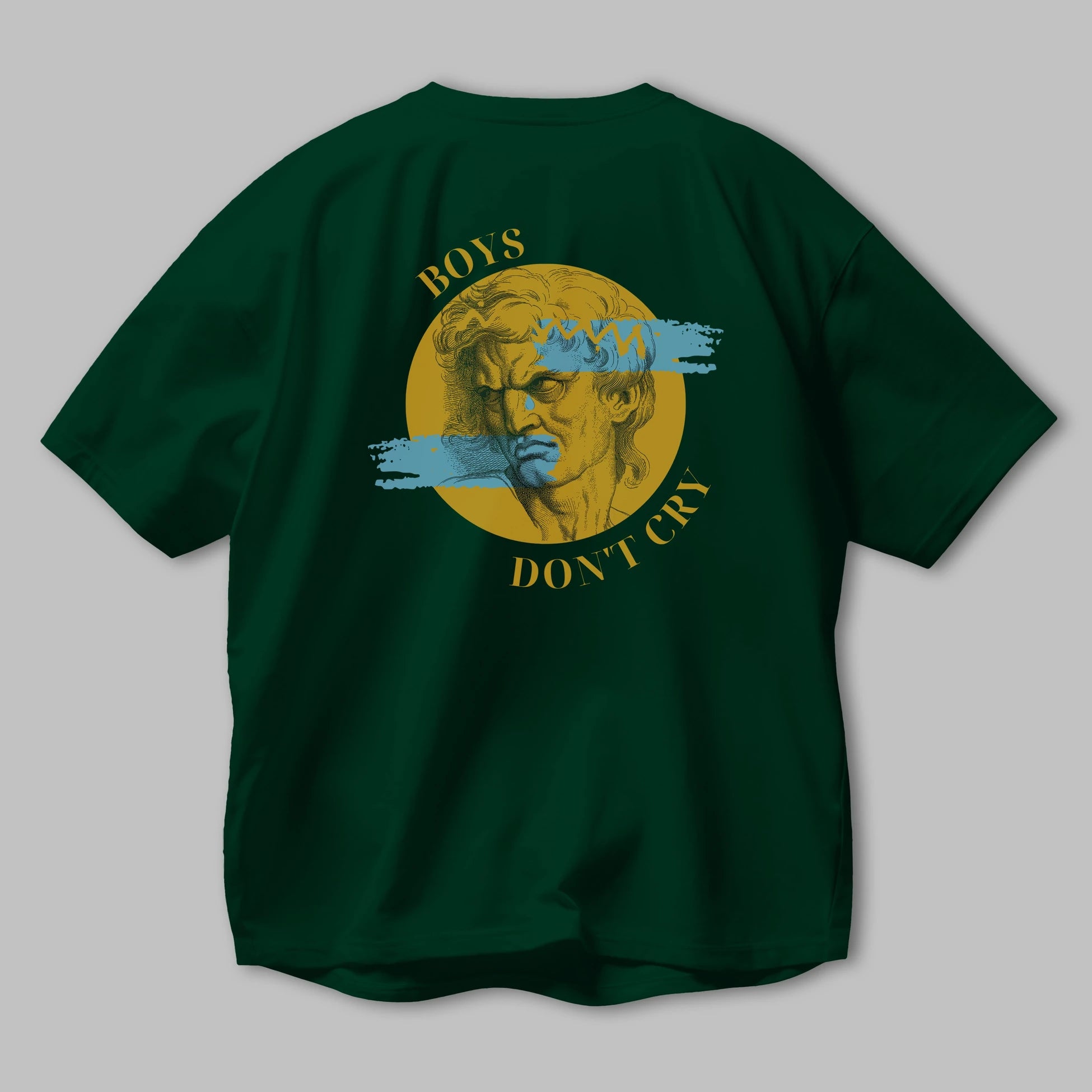 Boys Don't Cry Yazılı Arka Baskılı Oversize t-shirt Erkek Kadın Unisex