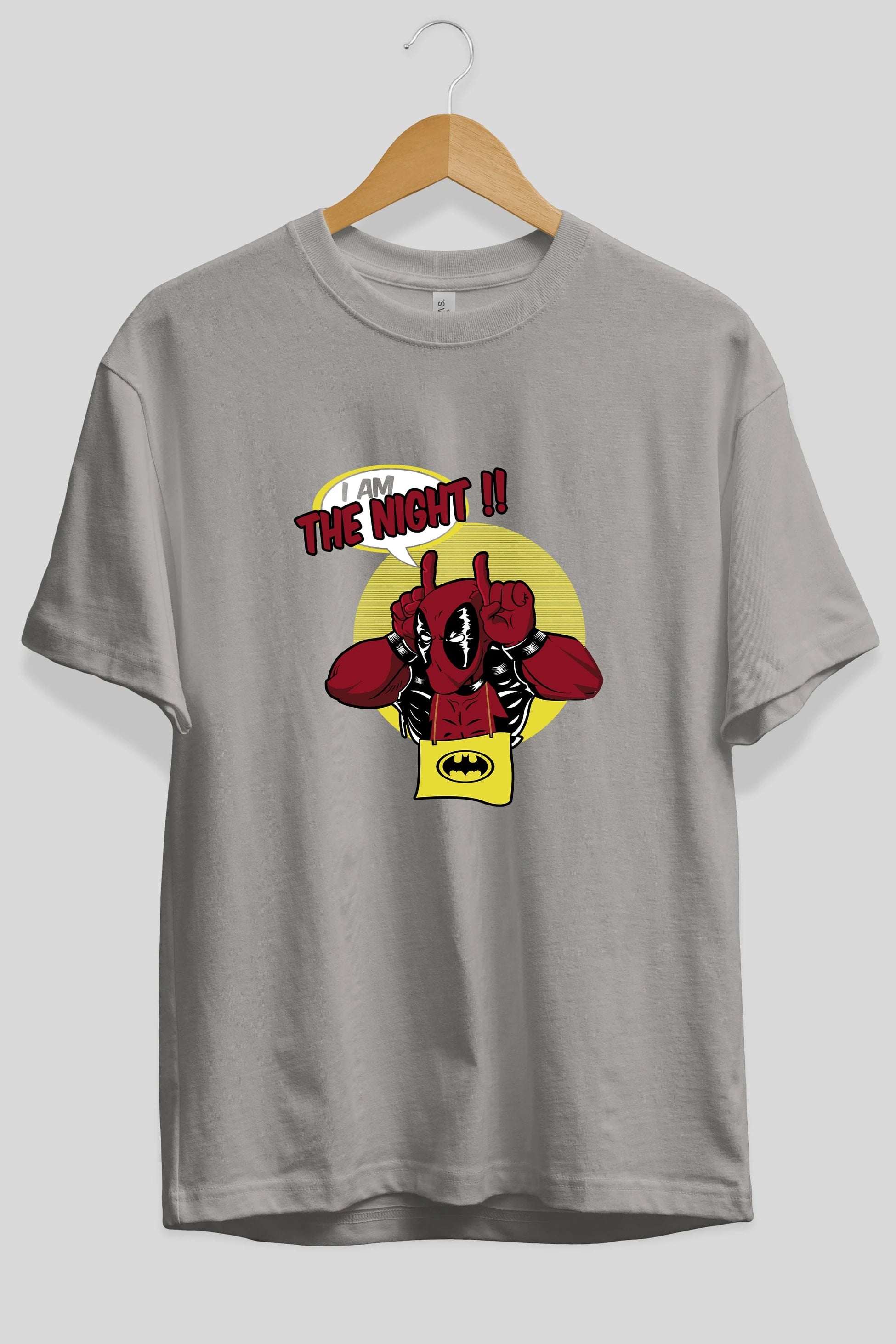 Deadpool (1) Ön Baskılı Oversize t-shirt Erkek Kadın Unisex %100 Pamuk Bisiklet Yaka tişort