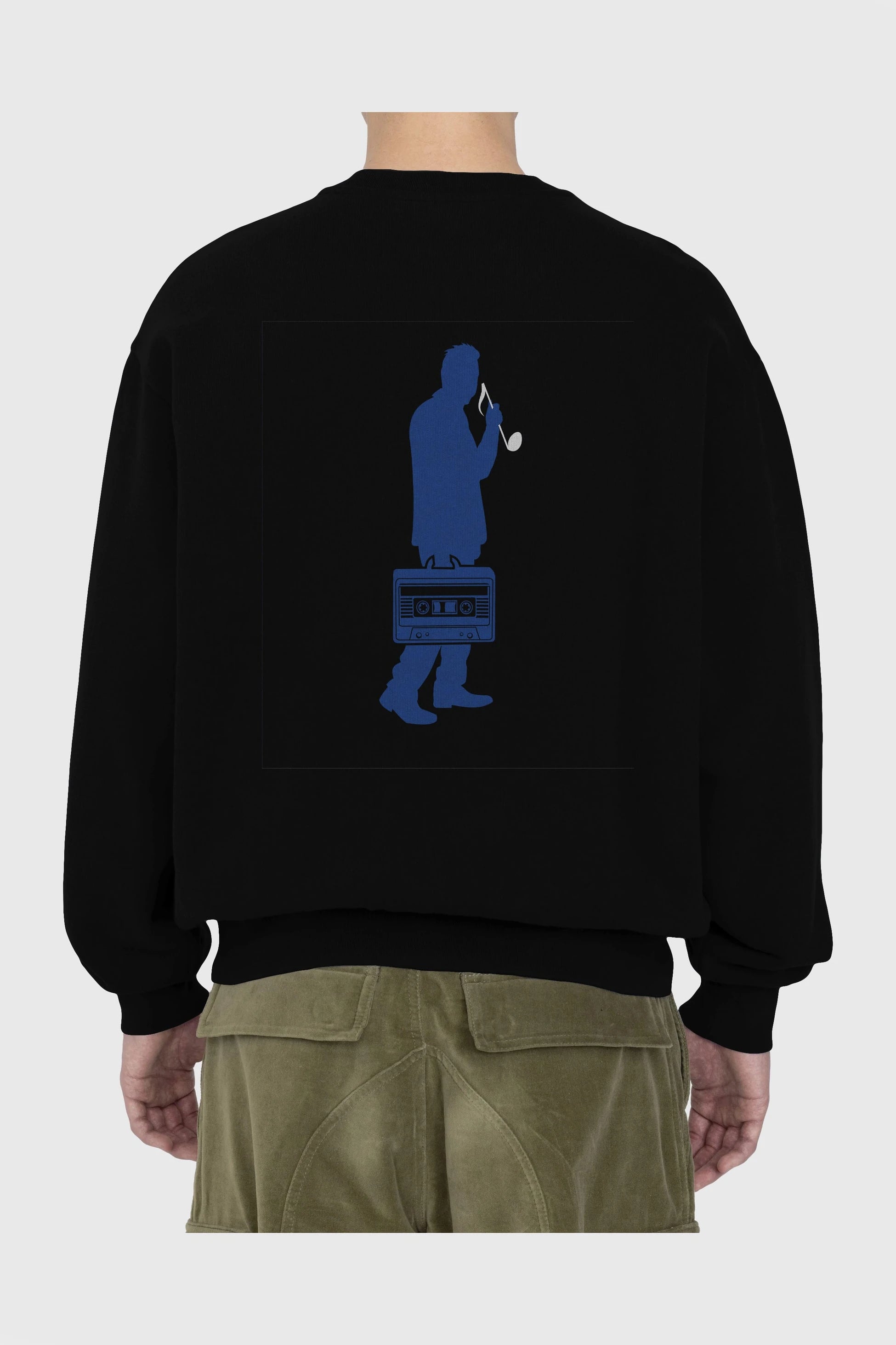 Sound Collector Arka Baskılı Oversize Sweatshirt Erkek Kadın Unisex