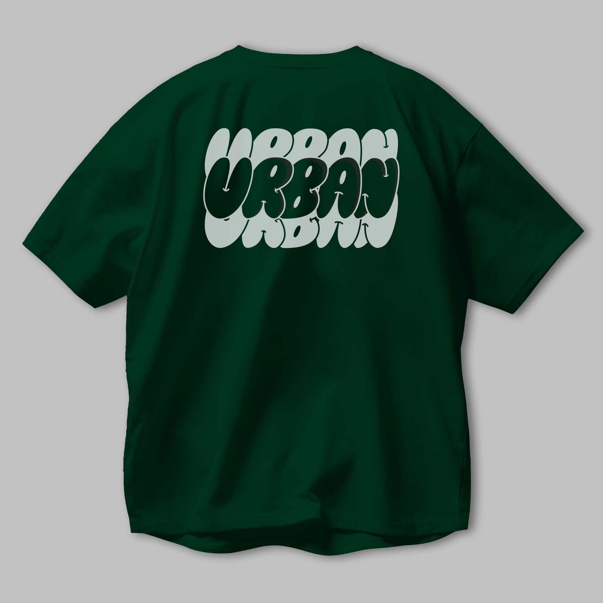Urban Yazılı Arka Baskılı Oversize t-shirt Erkek Kadın Unisex