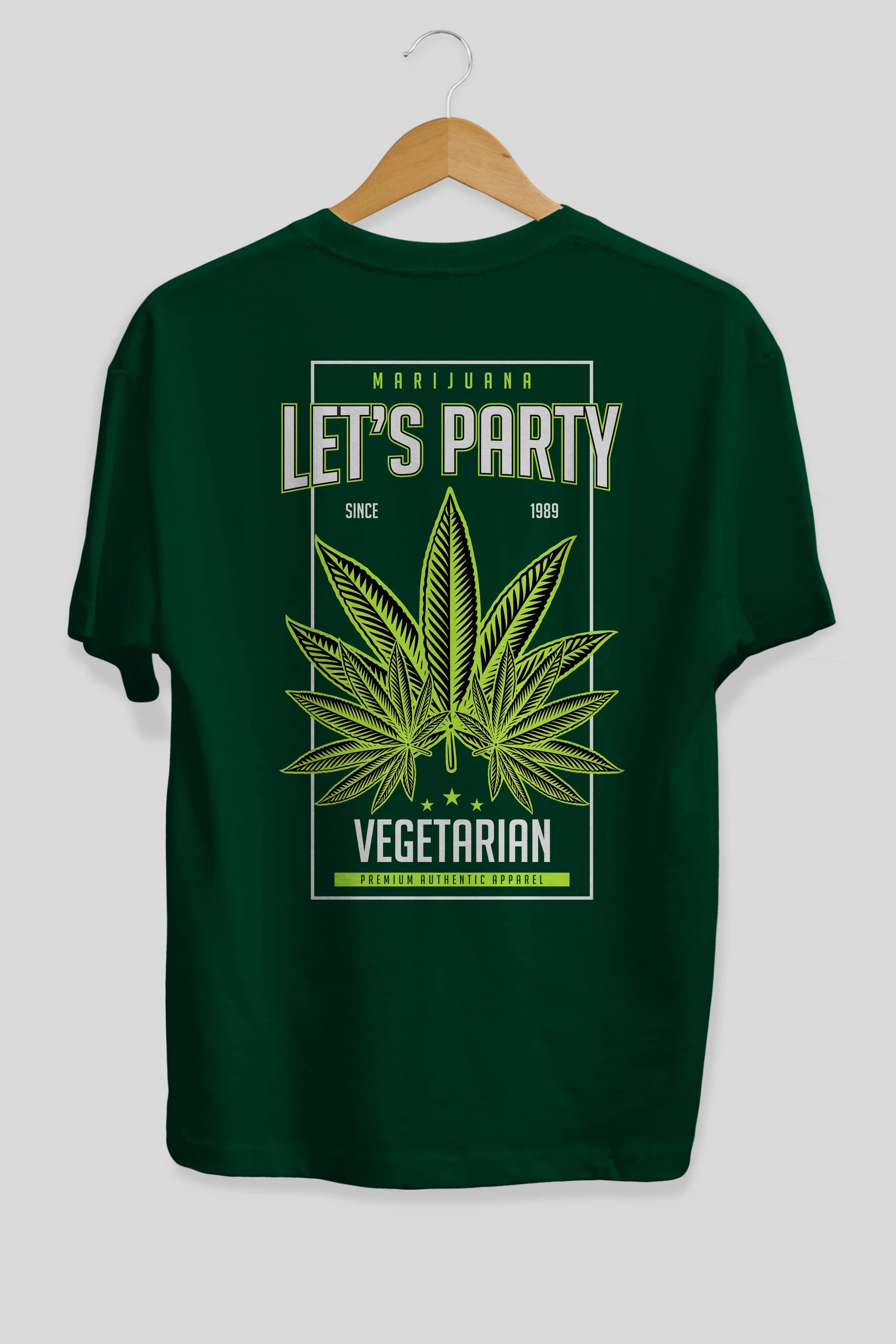Lets Party Arka Baskılı Oversize t-shirt Erkek Kadın Unisex