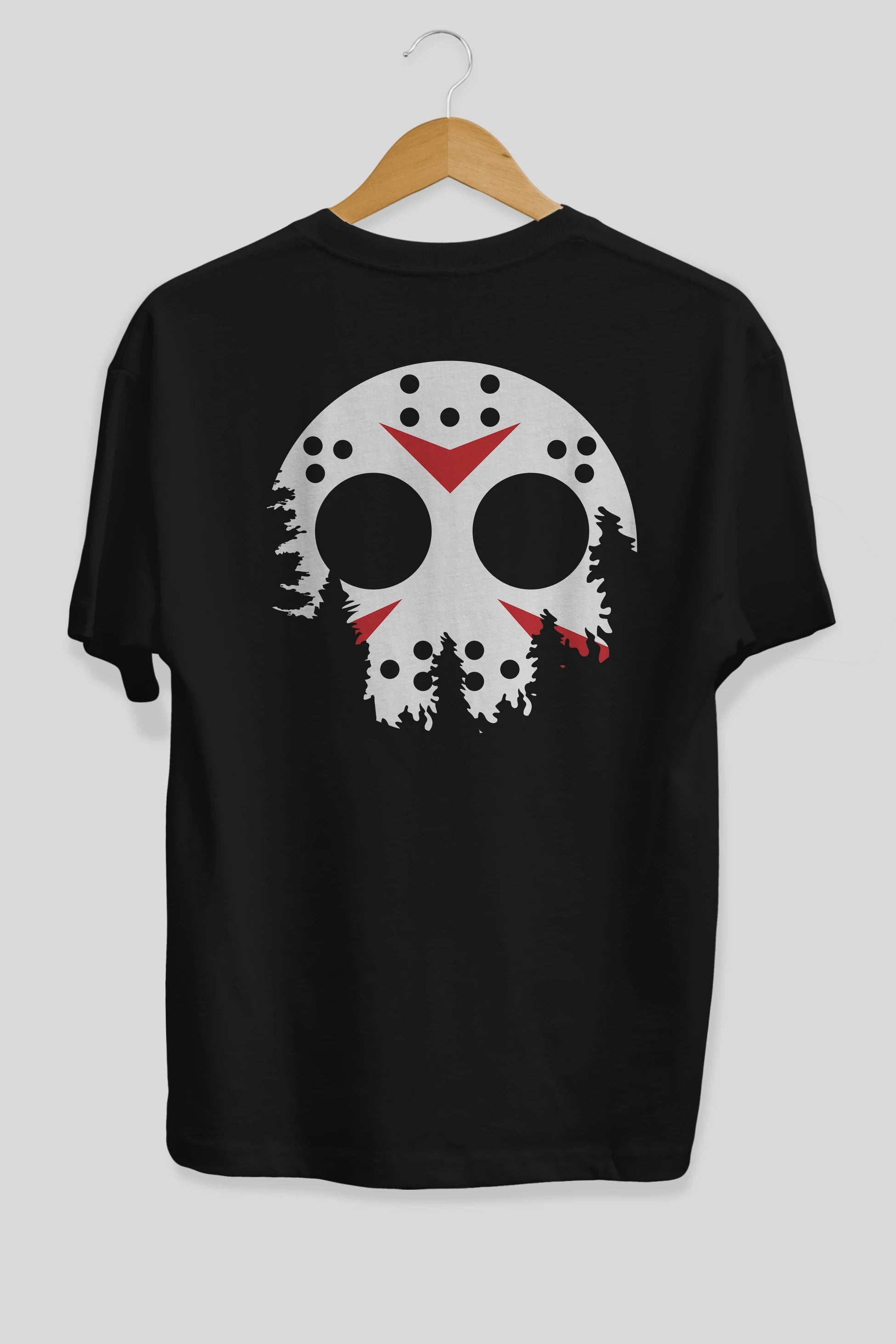 Jason Moon Arka Baskılı Oversize t-shirt %100 pamuk Erkek Kadın Unisex
