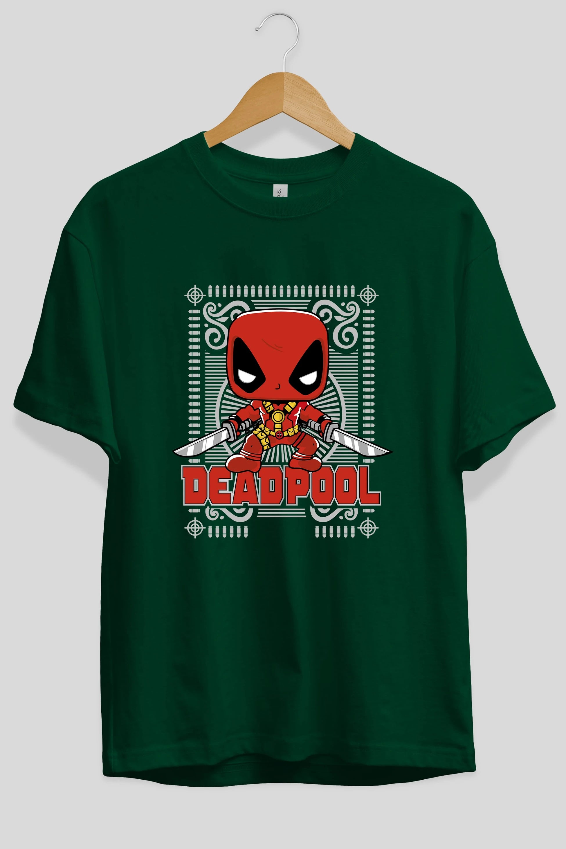 Deadpool (17) Ön Baskılı Oversize t-shirt Erkek Kadın Unisex %100 Pamuk Bisiklet Yaka tişort