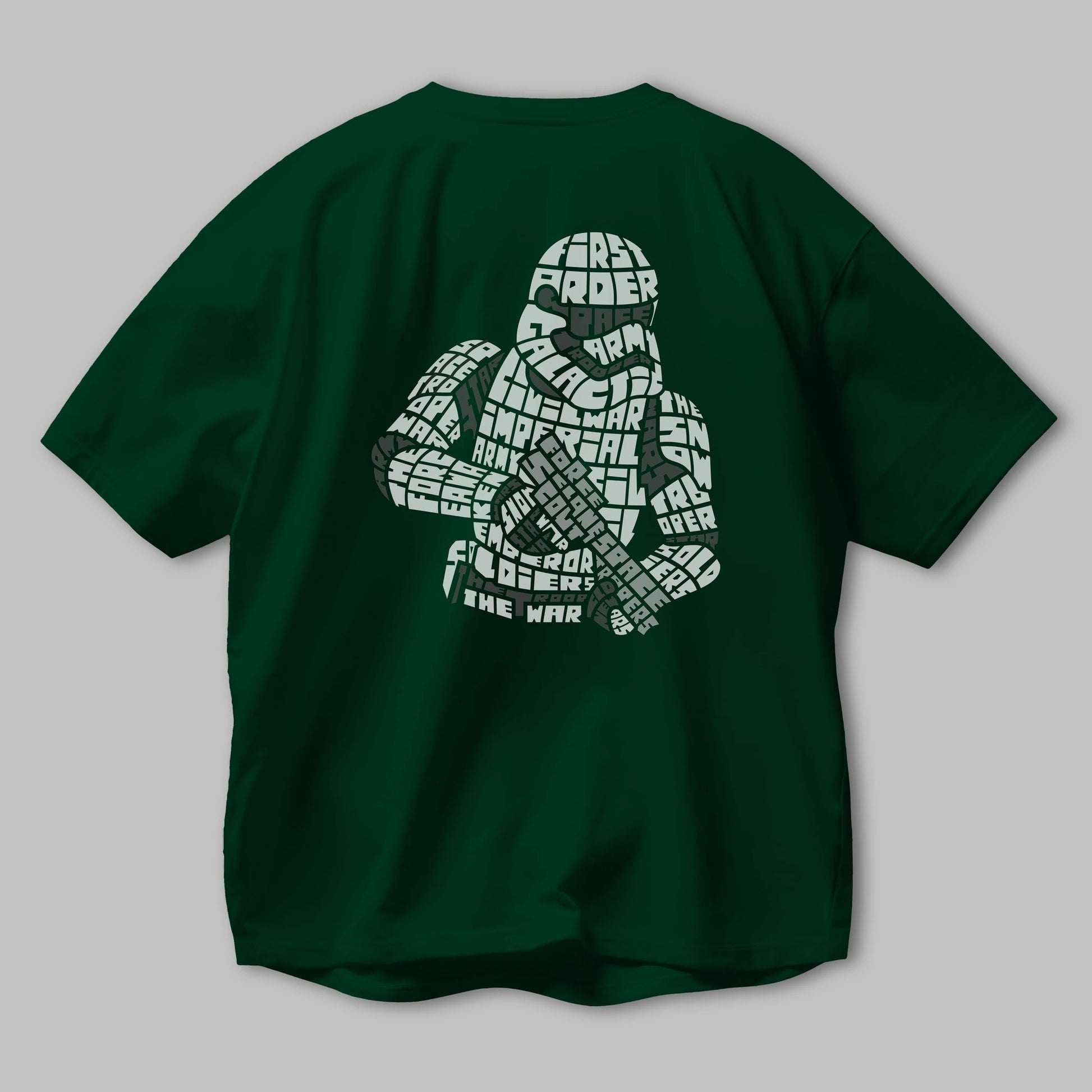 First Order Arka Baskılı Oversize t-shirt %100 pamuk Erkek Kadın Unisex