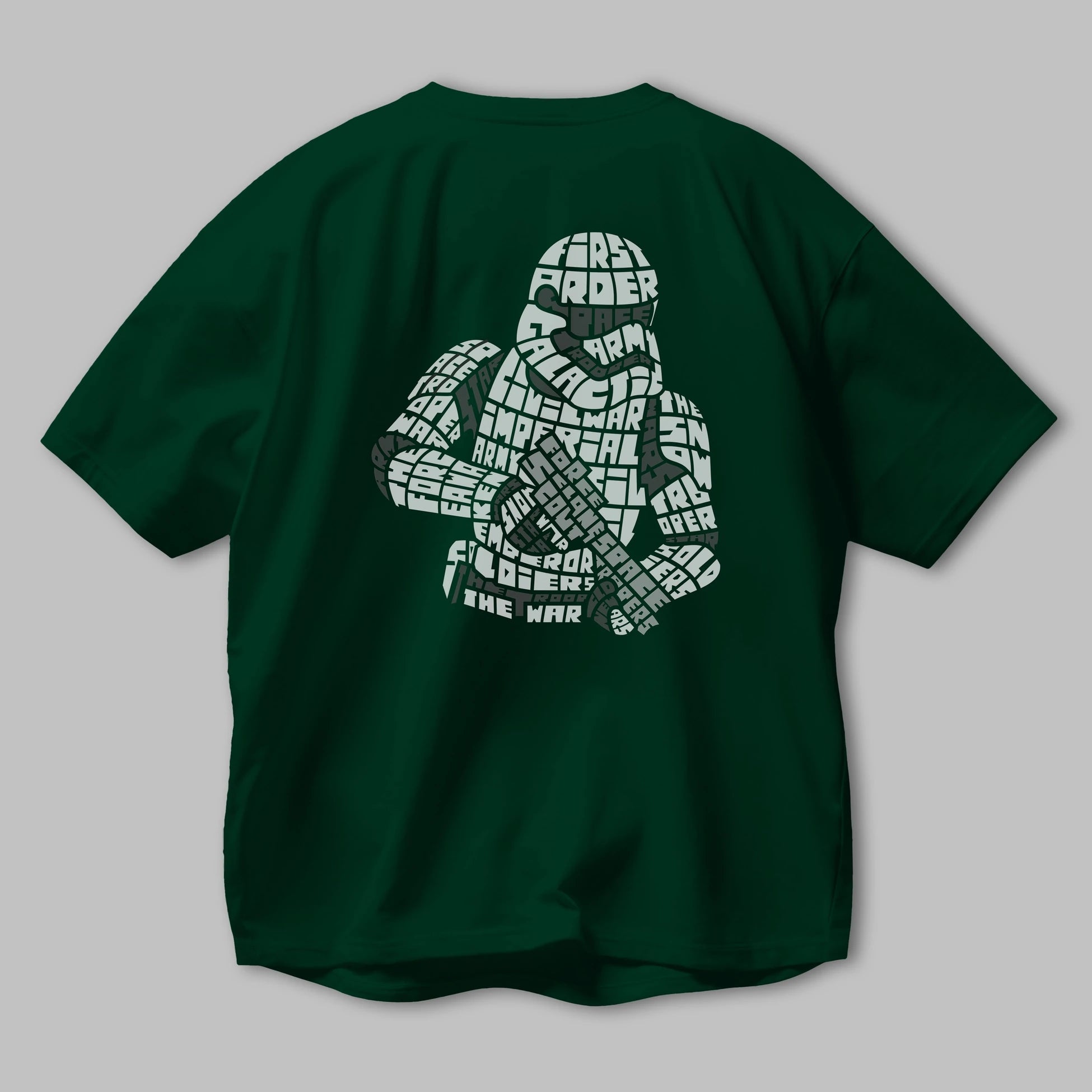 First Order Arka Baskılı Oversize t-shirt %100 pamuk Erkek Kadın Unisex