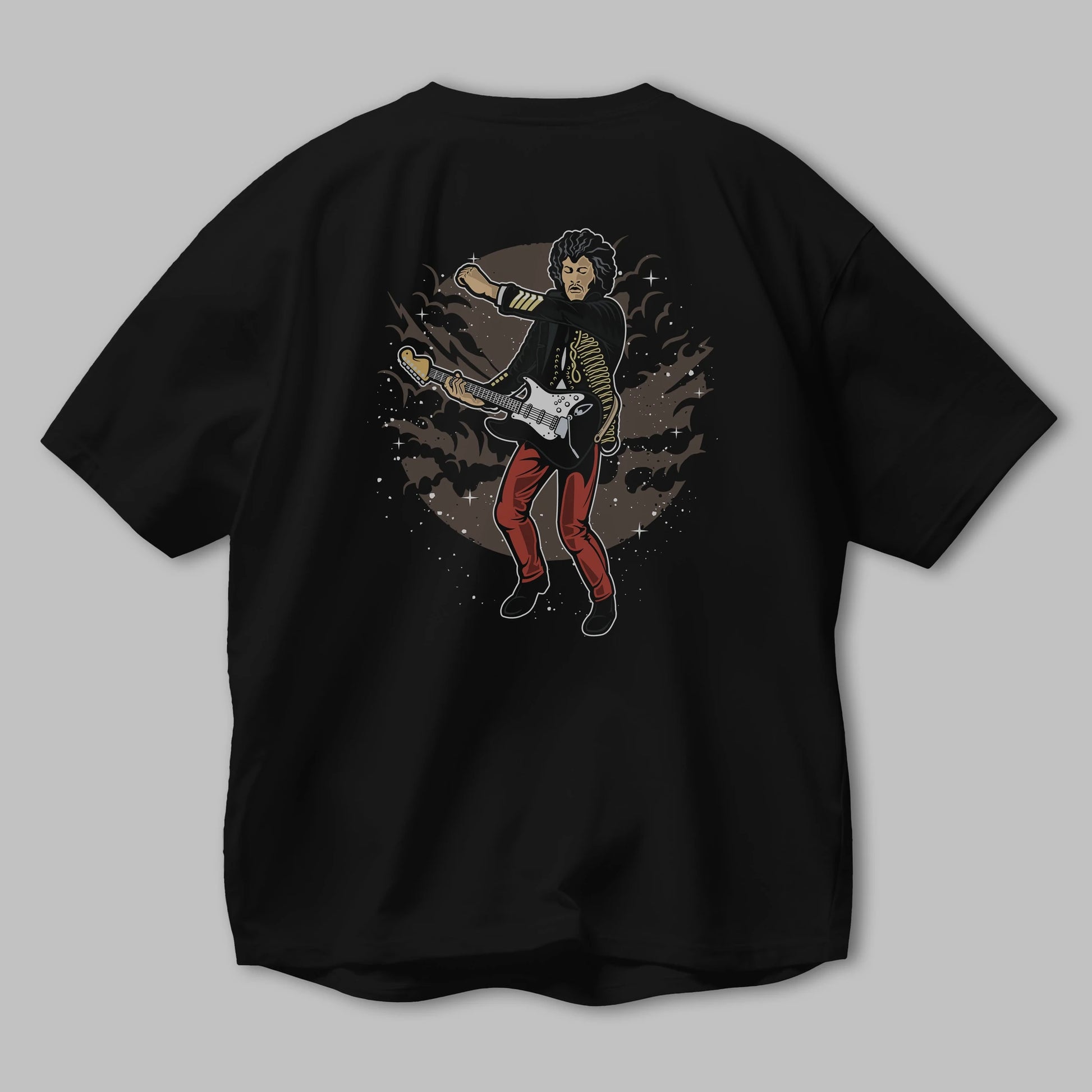 JIMMY HENDRIX Arka Baskılı Oversize t-shirt Erkek Kadın Unisex %100 Pamuk