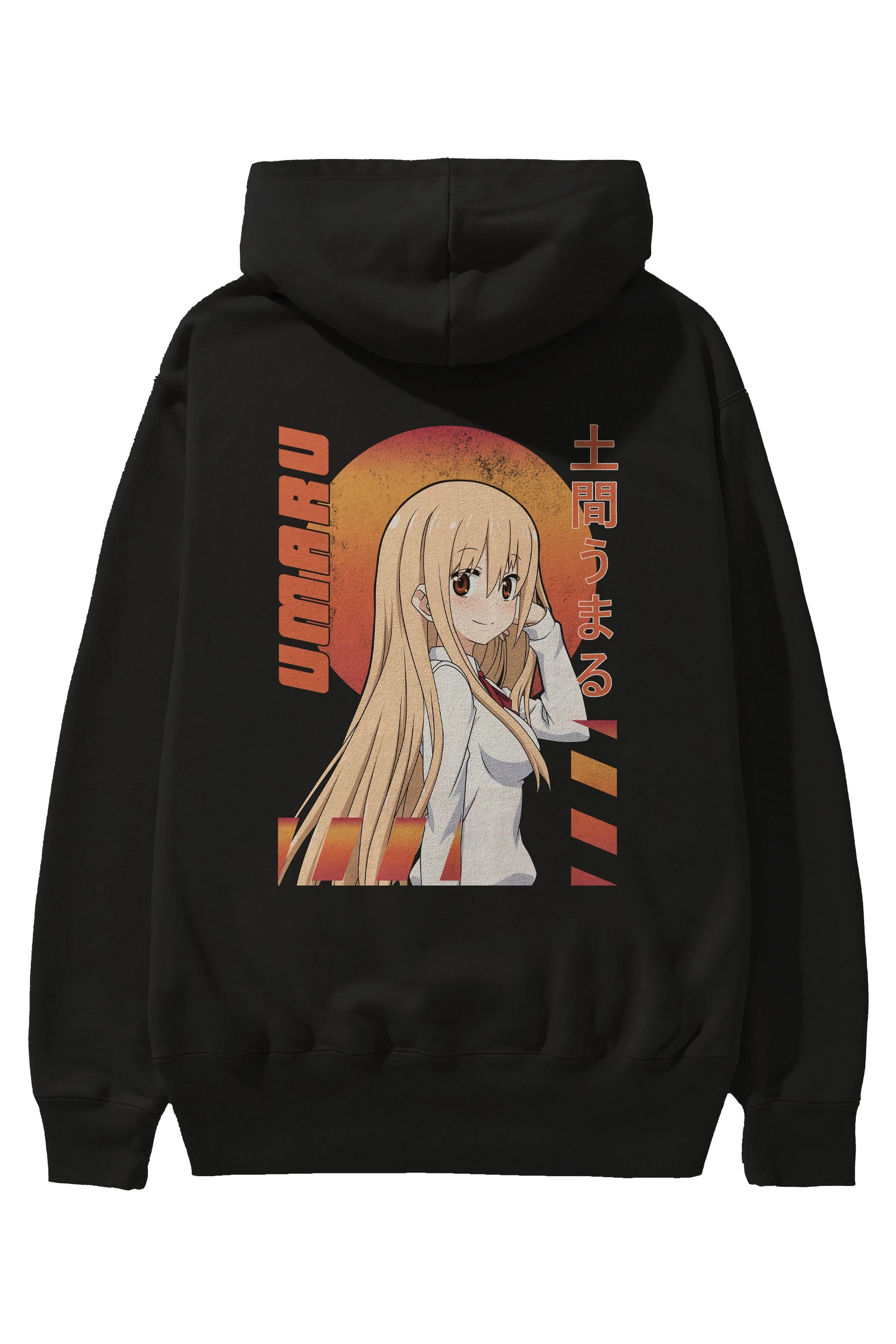 Umaru Doma 5 Anime Arka Baskılı Hoodie Oversize Kapüşonlu Sweatshirt Erkek Kadın Unisex