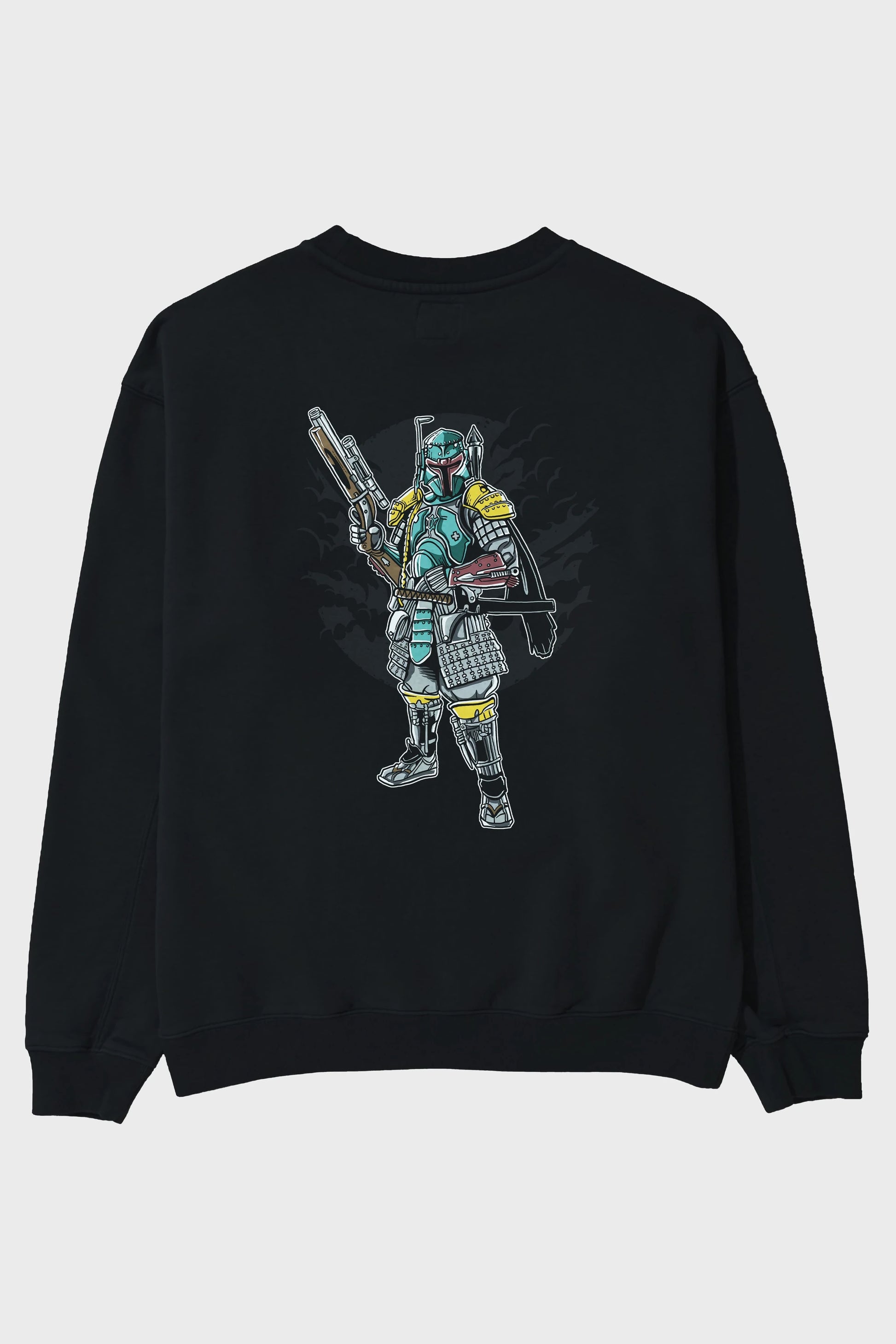 Ronin Hunter Arka Baskılı Oversize Sweatshirt Erkek Kadın Unisex