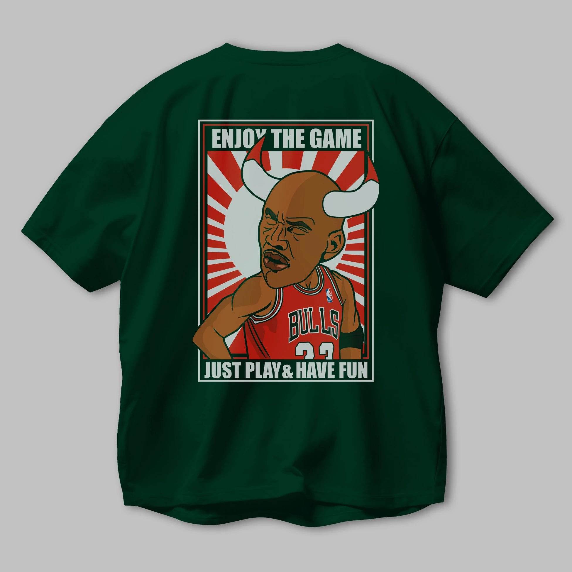 Michael Jordan Arka Baskılı Oversize t-shirt Erkek Kadın Unisex %100 Pamuk tişort