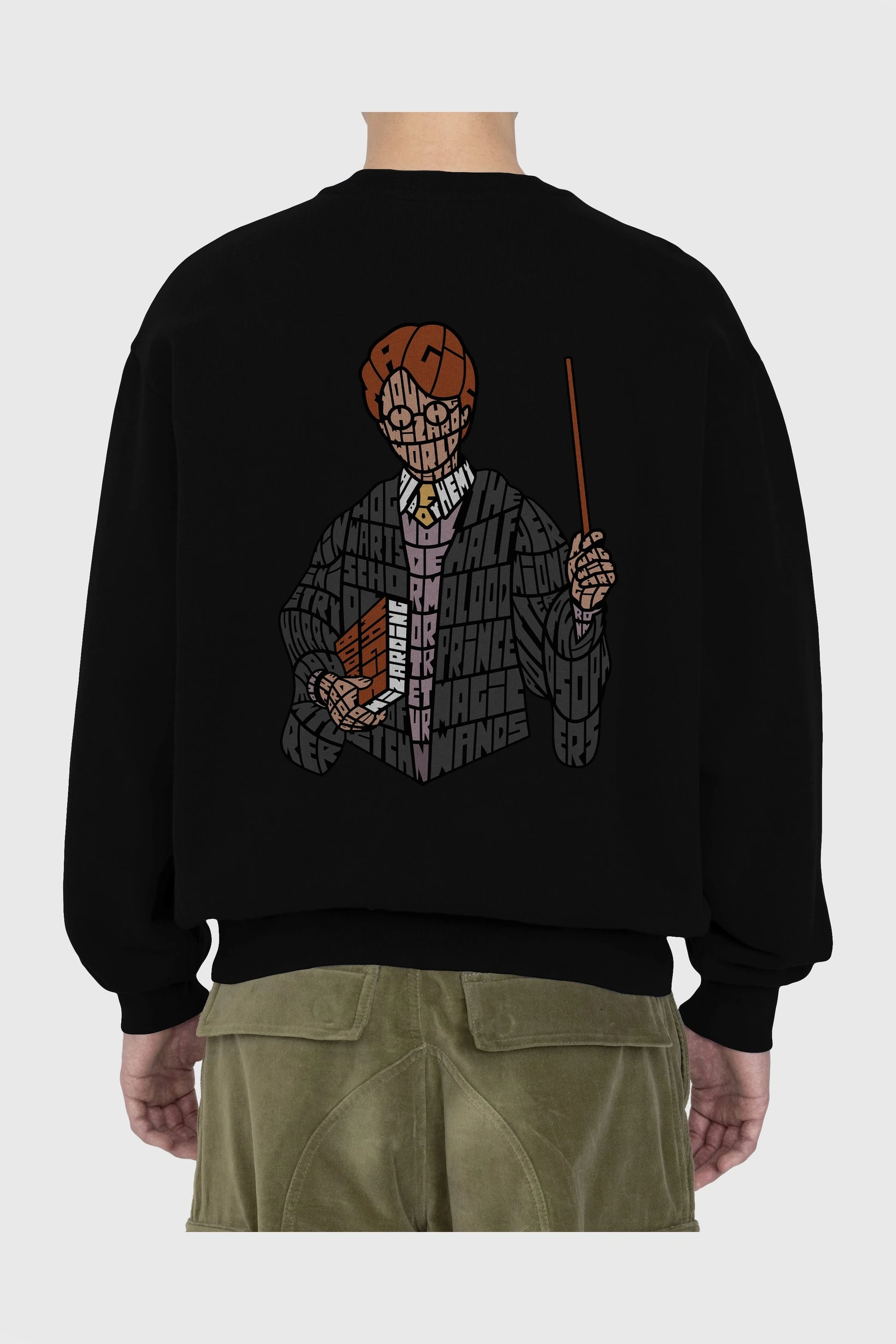 Harry Arka Baskılı Oversize Sweatshirt Erkek Kadın Unisex