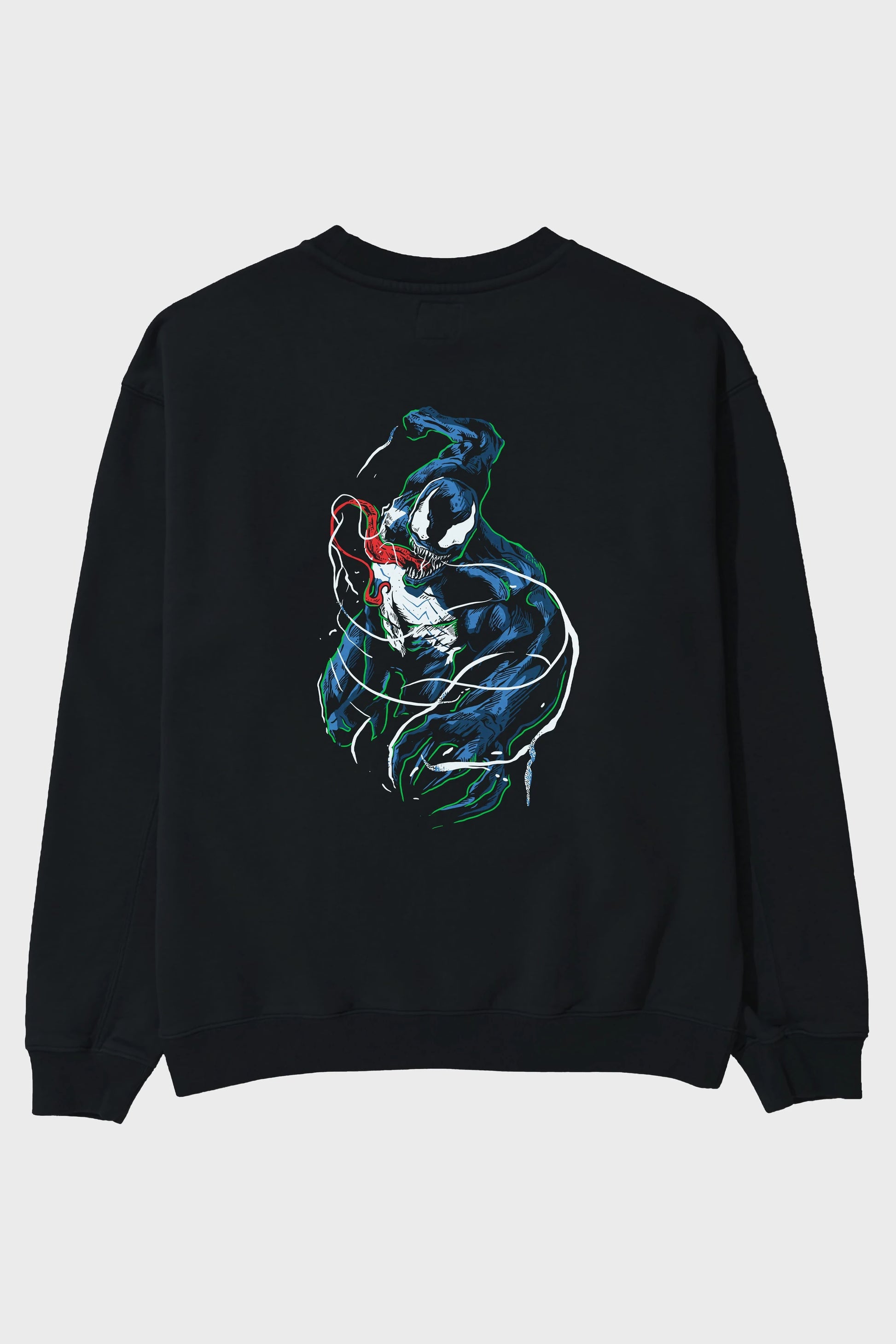 Venom (5) Arka Baskılı Oversize Sweatshirt Erkek Kadın Unisex