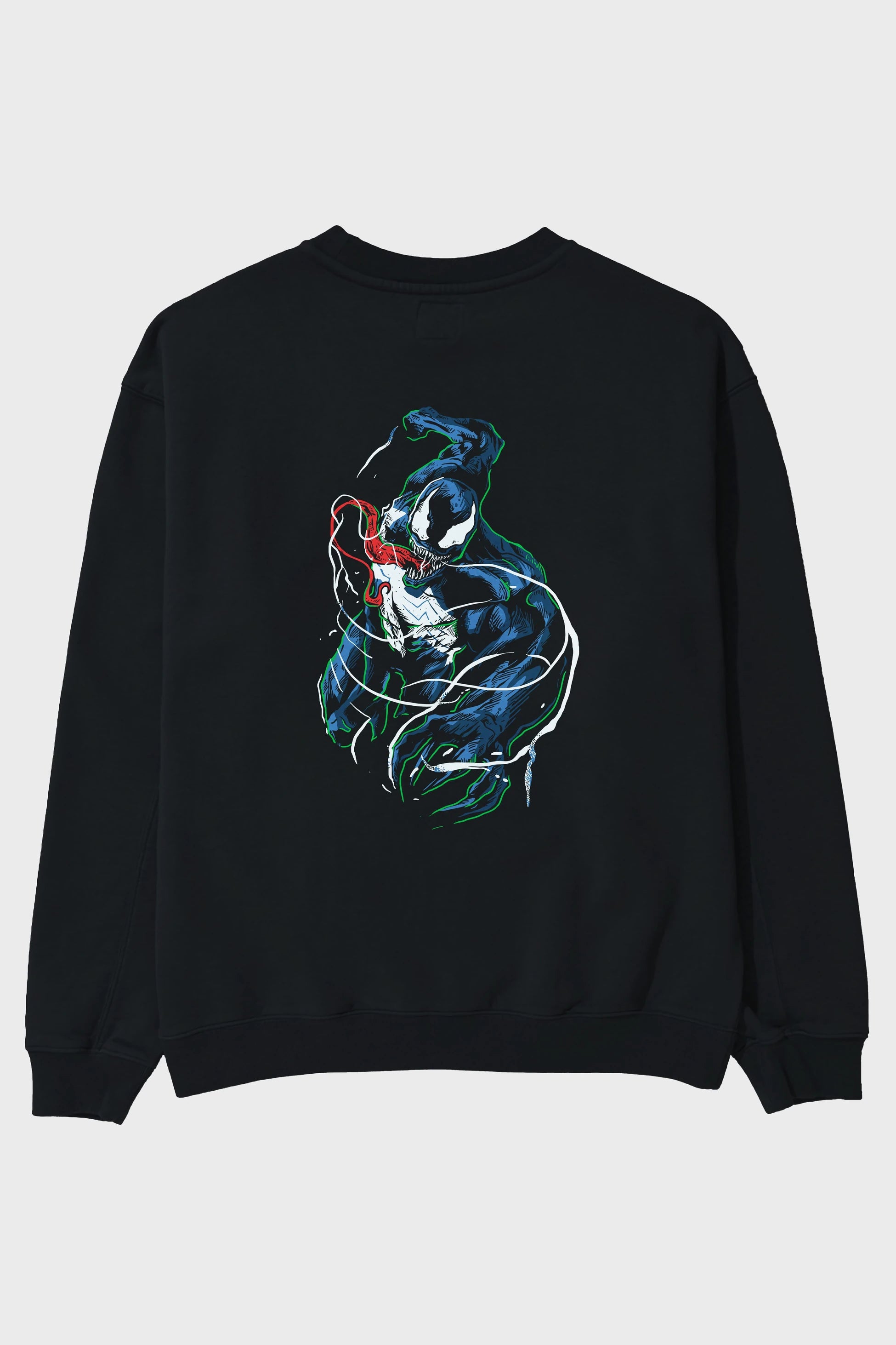 Venom (5) Arka Baskılı Oversize Sweatshirt Erkek Kadın Unisex