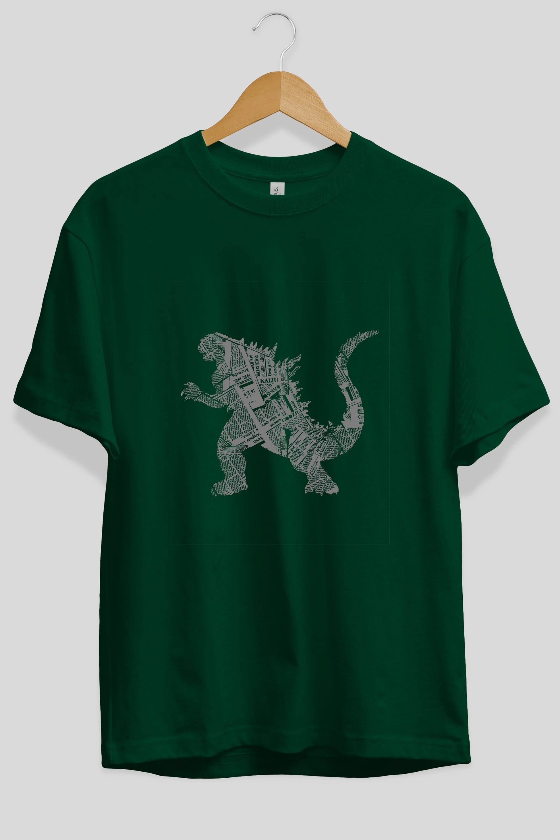Kaiju Ön Baskılı Oversize t-shirt %100 pamuk Erkek Kadın Unisex