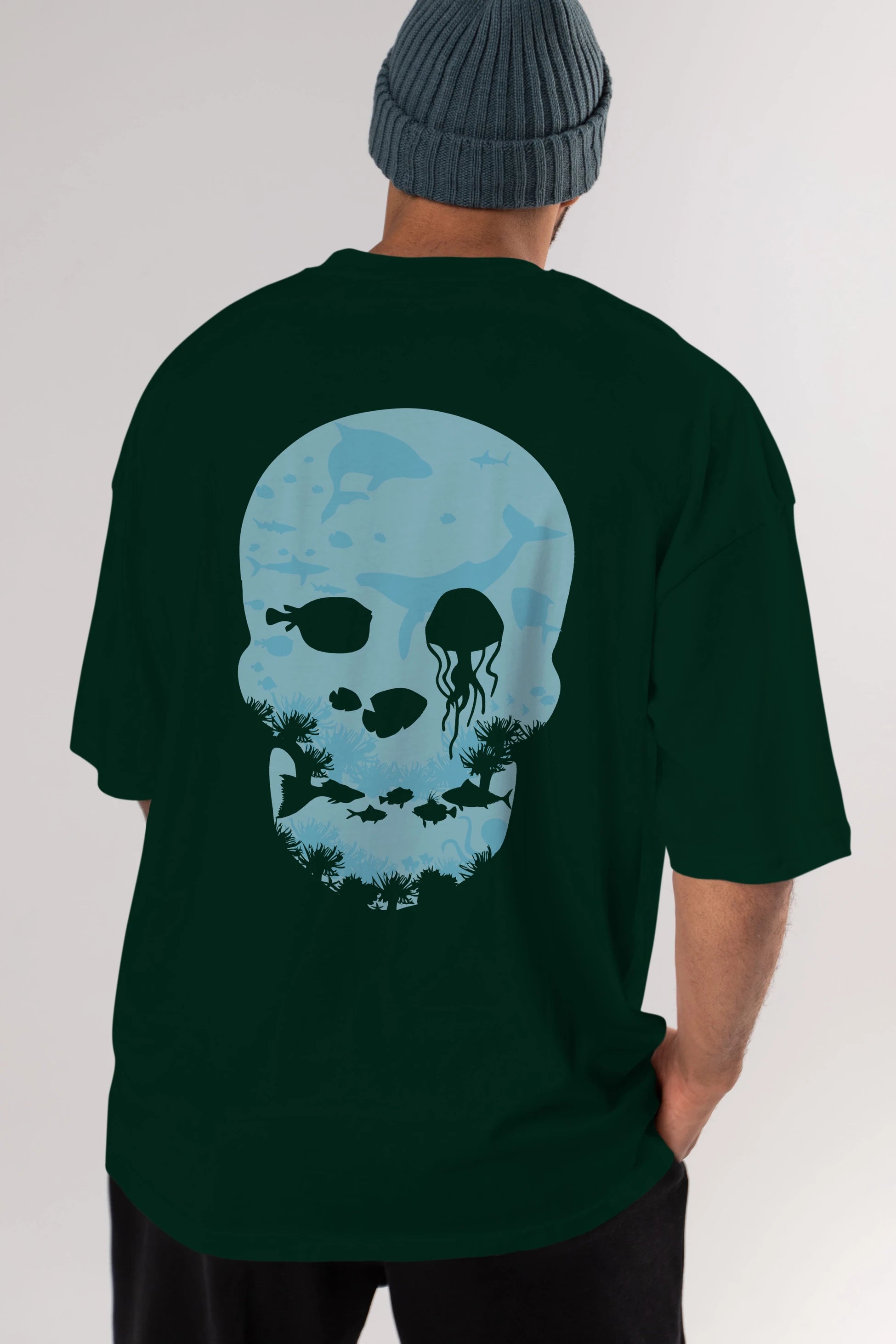 Dead Sea Arka Baskılı Oversize t-shirt %100 pamuk Erkek Kadın Unisex