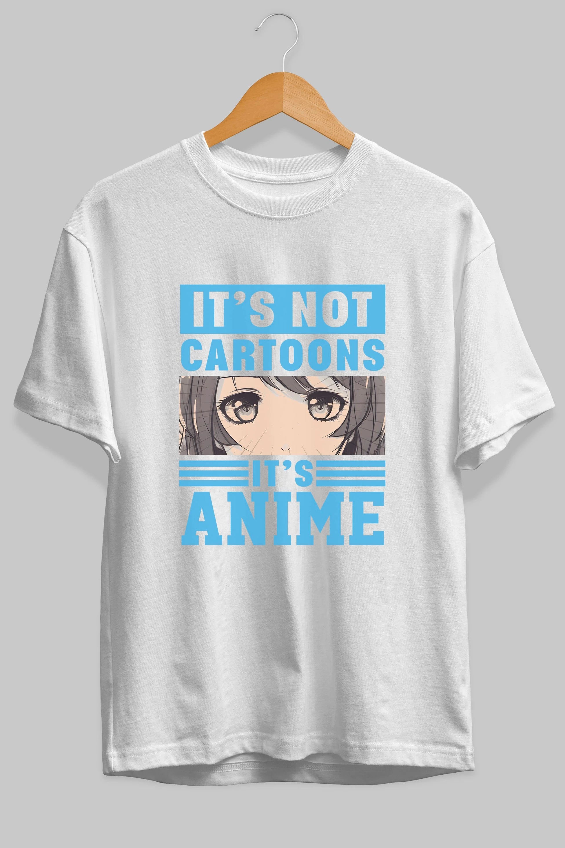 Its Anime Anime Ön Baskılı Oversize t-shirt Erkek Kadın Unisex