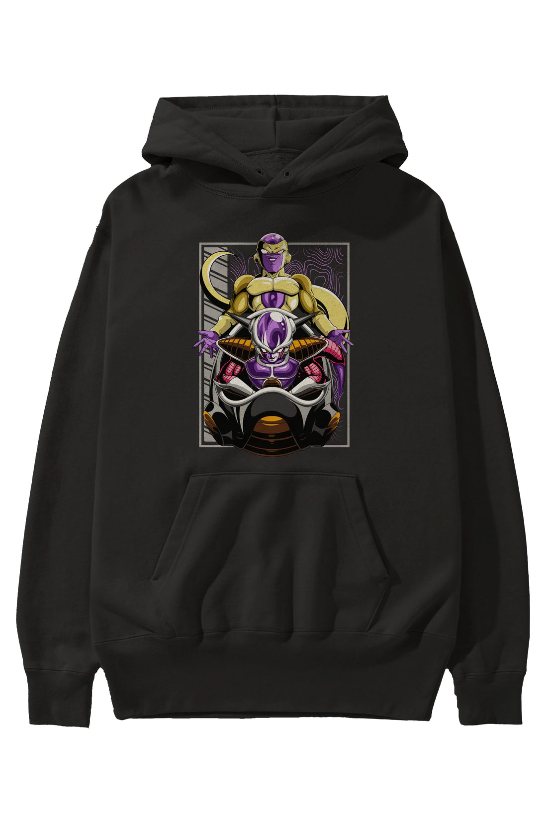 DragonBall Freezer Anime Ön Baskılı Hoodie Oversize Kapüşonlu Sweatshirt Erkek Kadın Unisex